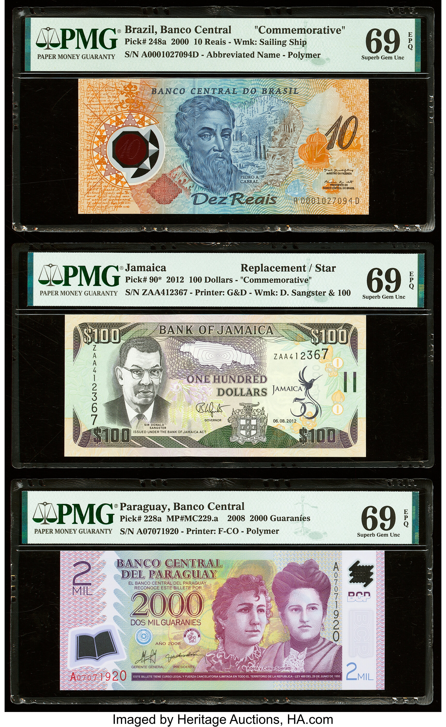 image for: Jamaica  100 dollars (B245a)