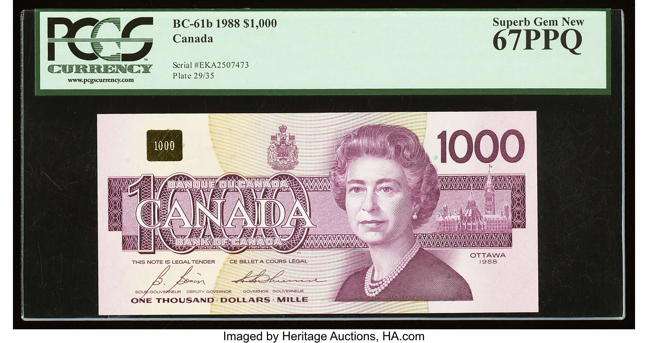 image for: Canada  1,000 dollars (B363a)