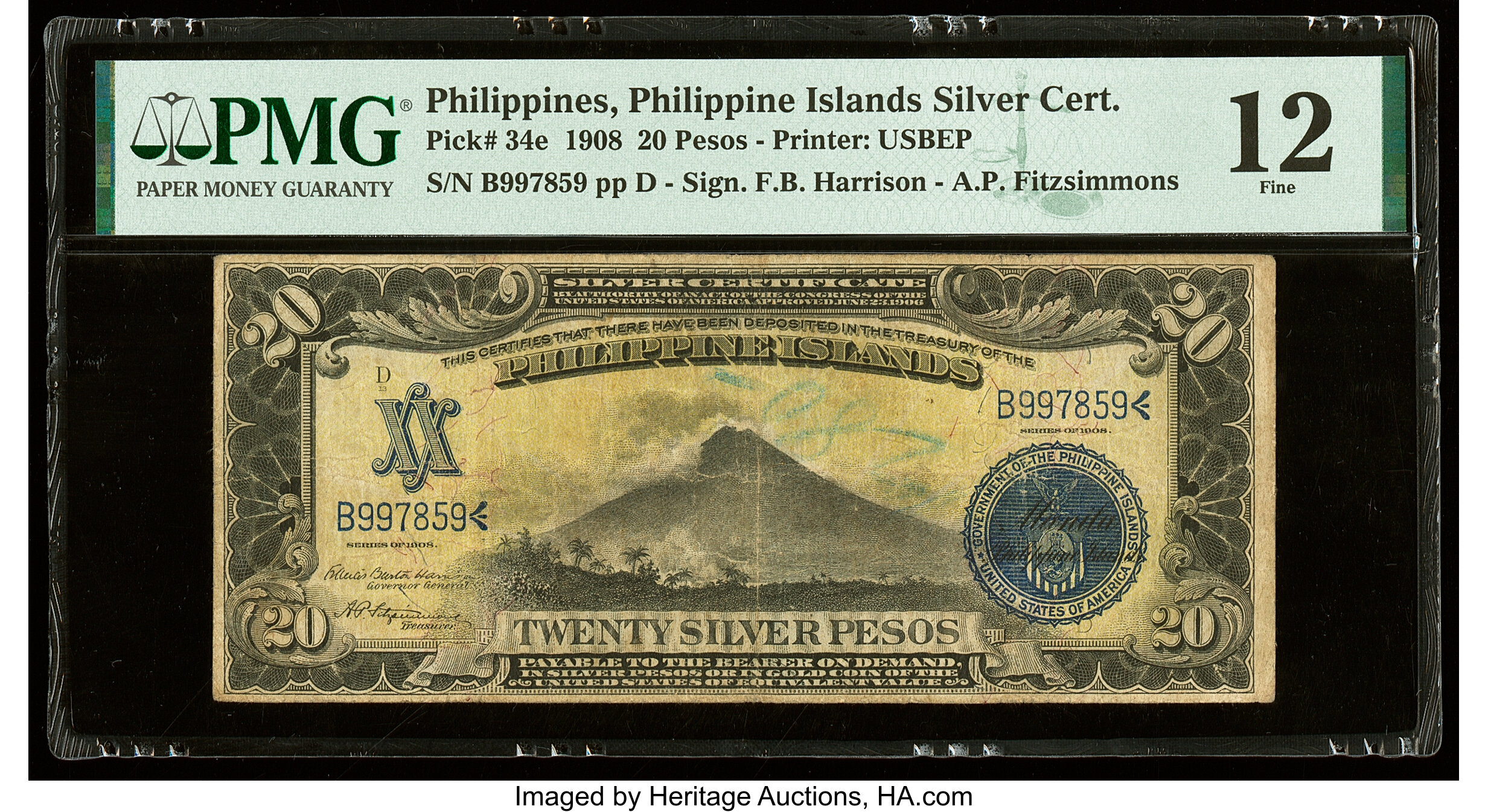 image for: Philippines  20 silver pesos (B511e)