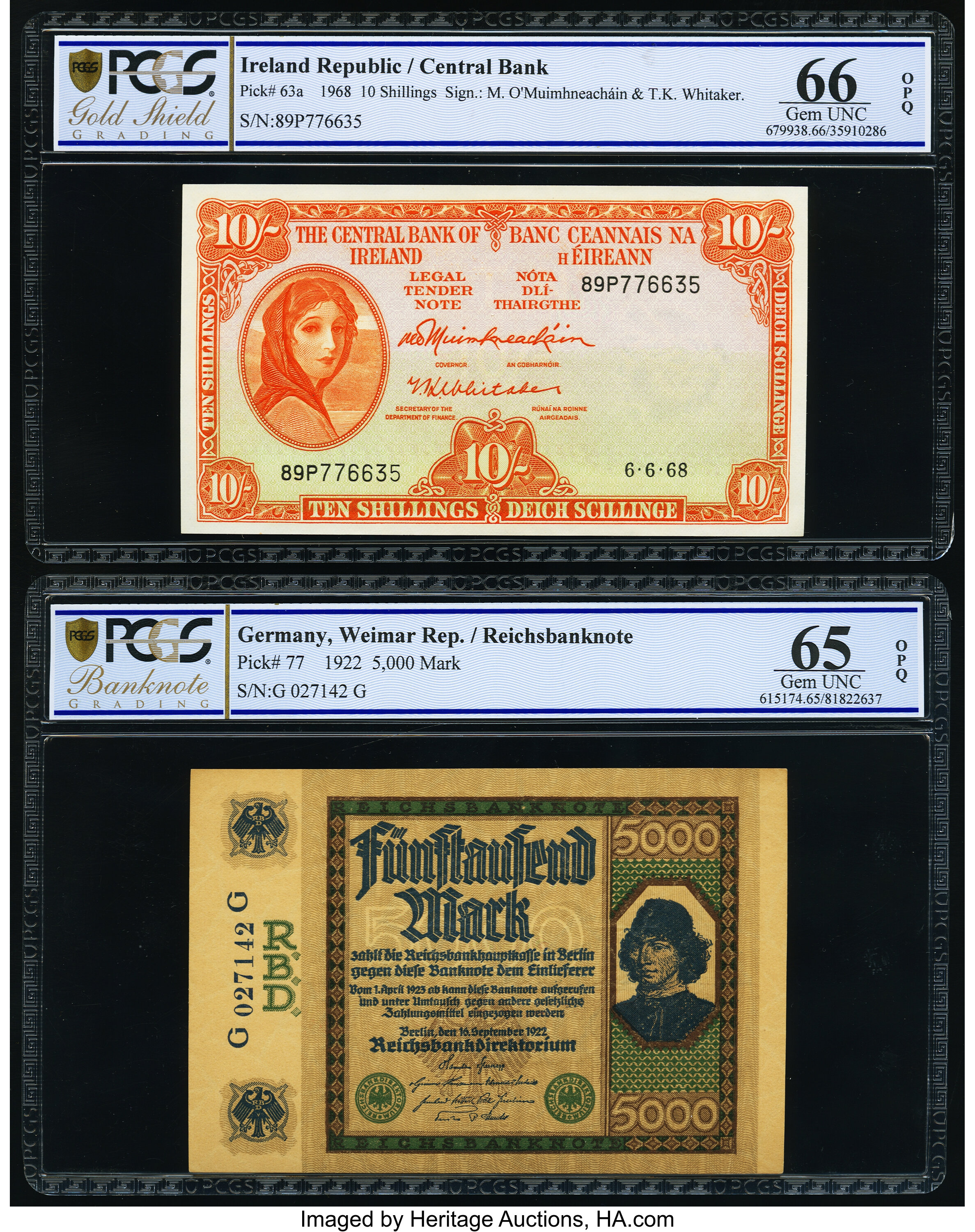  Horizontal SPECIMEN OF NO VALUE perf; dated 6•6•68; all-zero s/n 