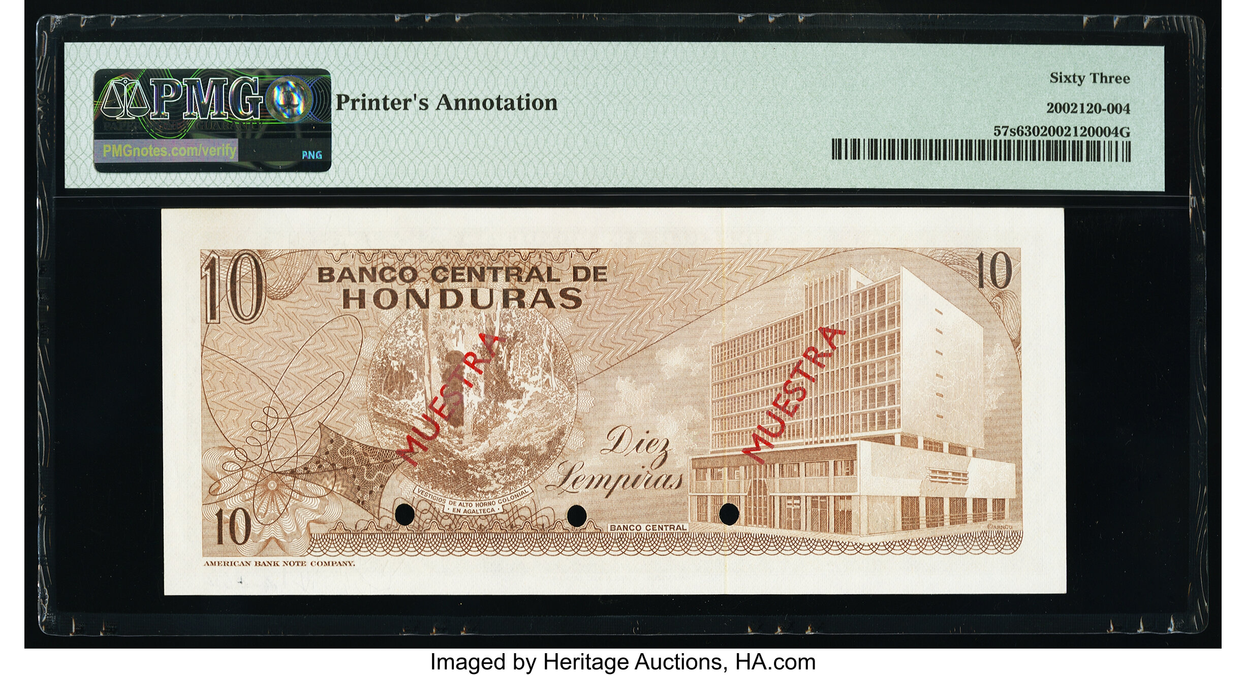 image for: Honduras  10 lempiras (B313k)