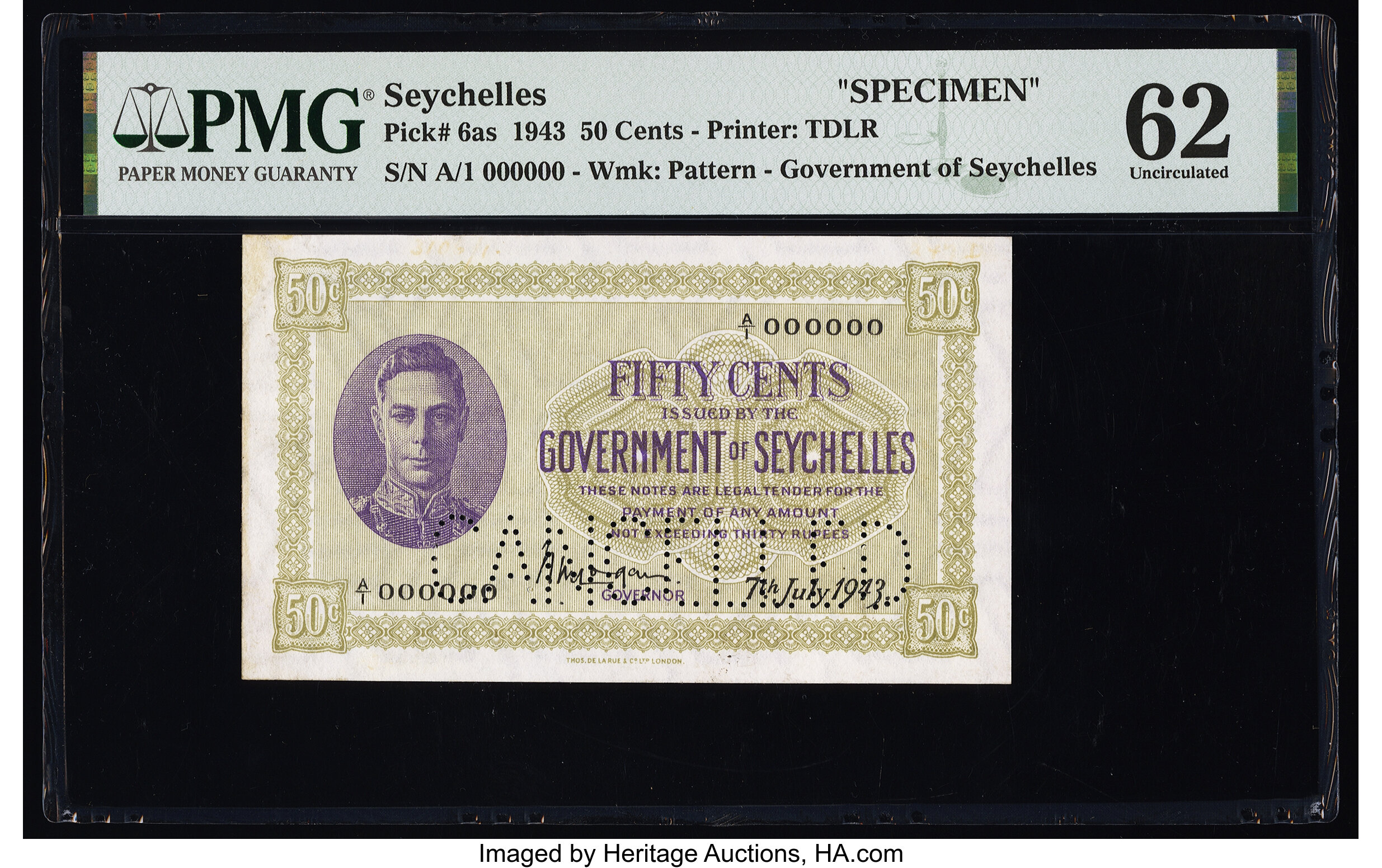 image for: Seychelles  50 cents(B113a)