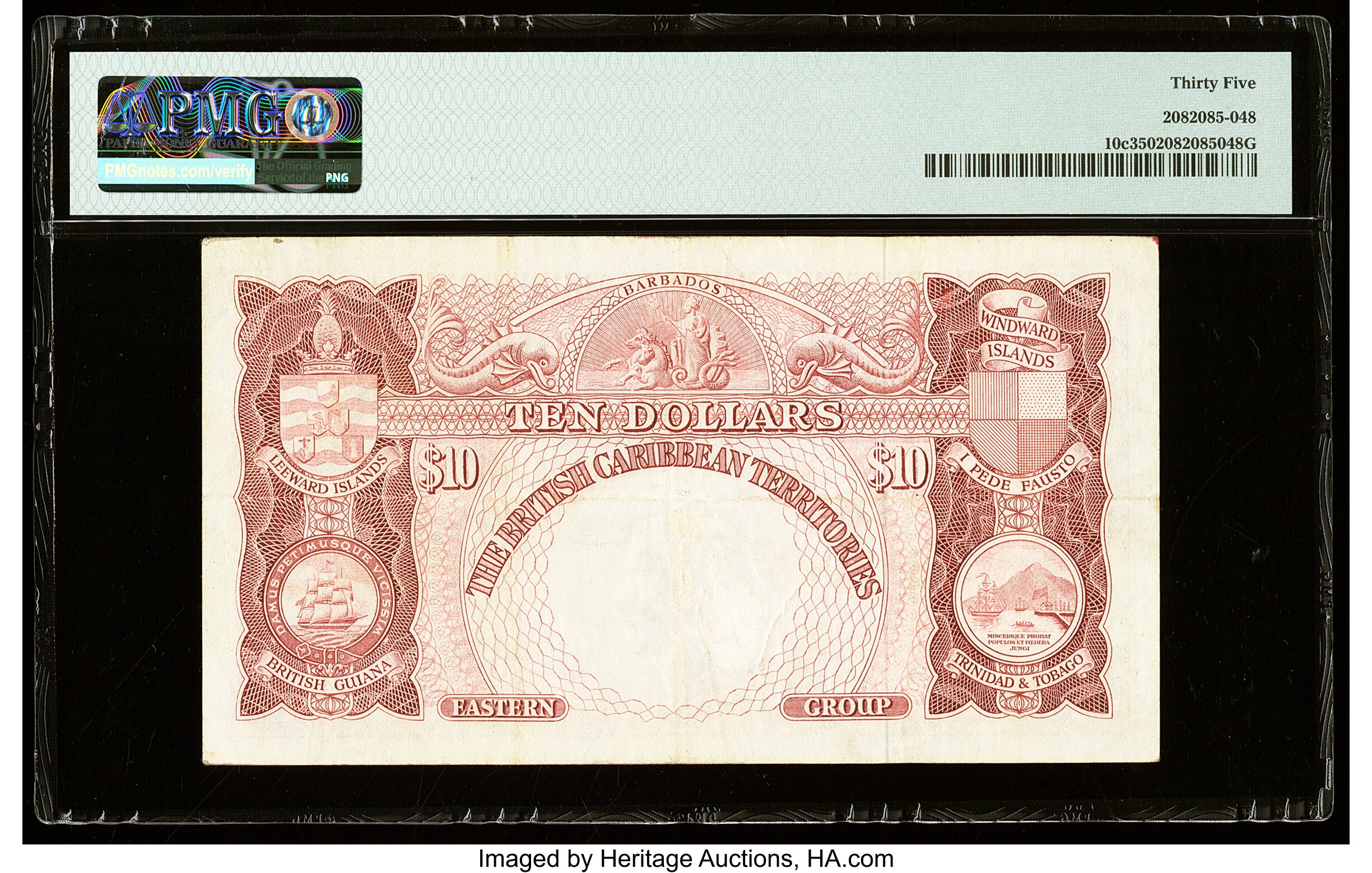 image for: British Caribbean Territories  10 dollars(B110c)