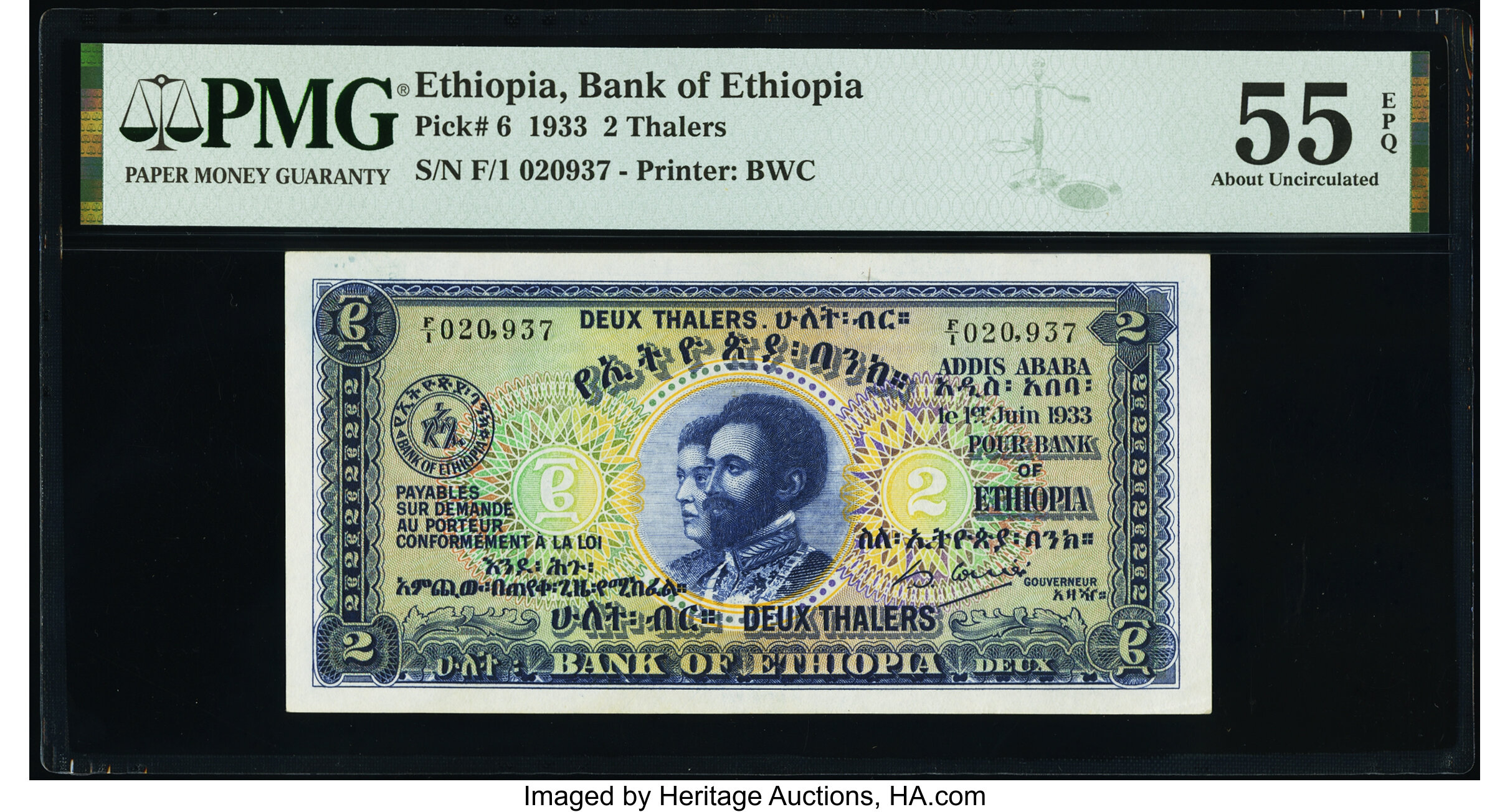 image for: Ethiopia  2 thalers(B101as)
