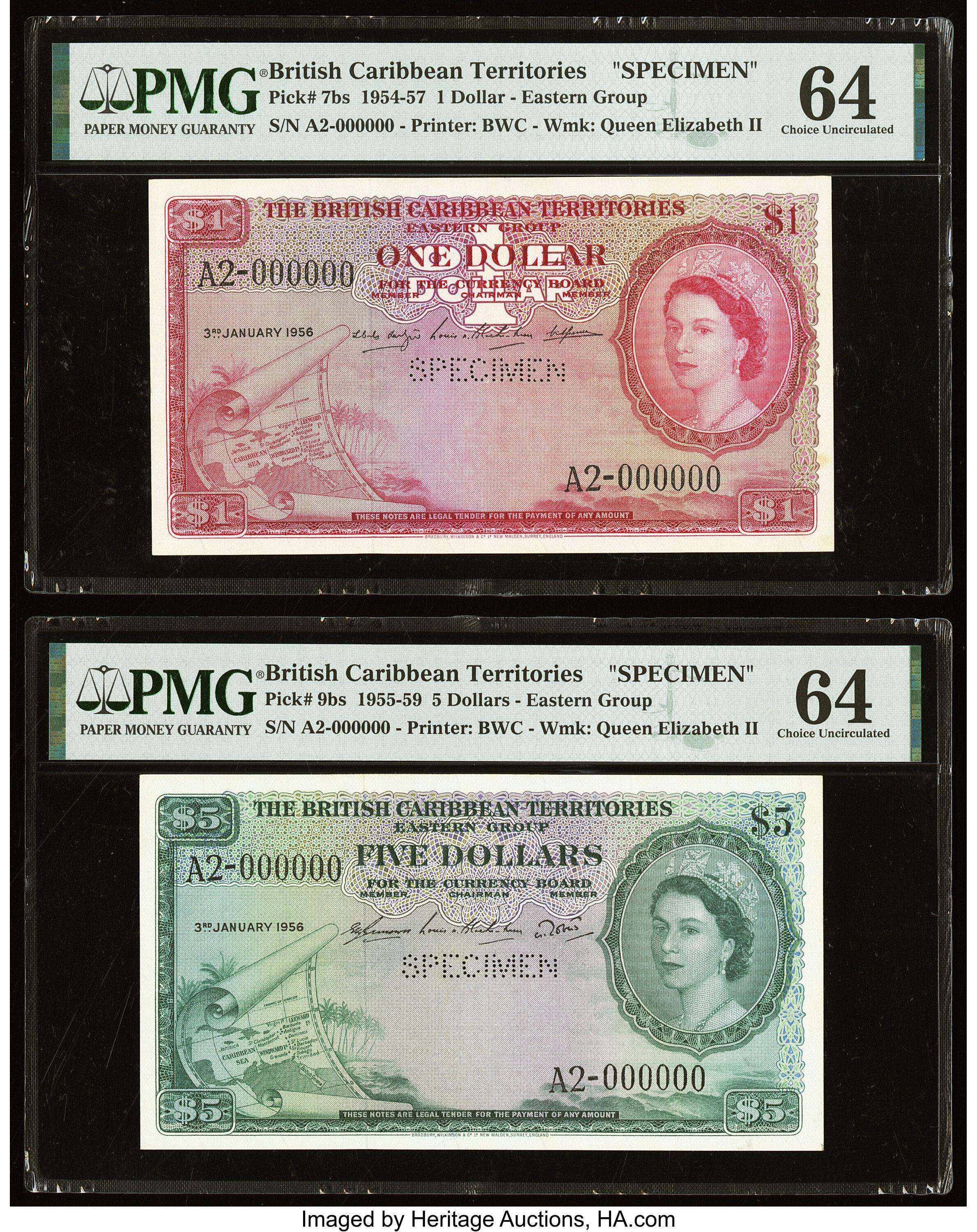 image for: British Caribbean Territories  1 dollar(B107h)