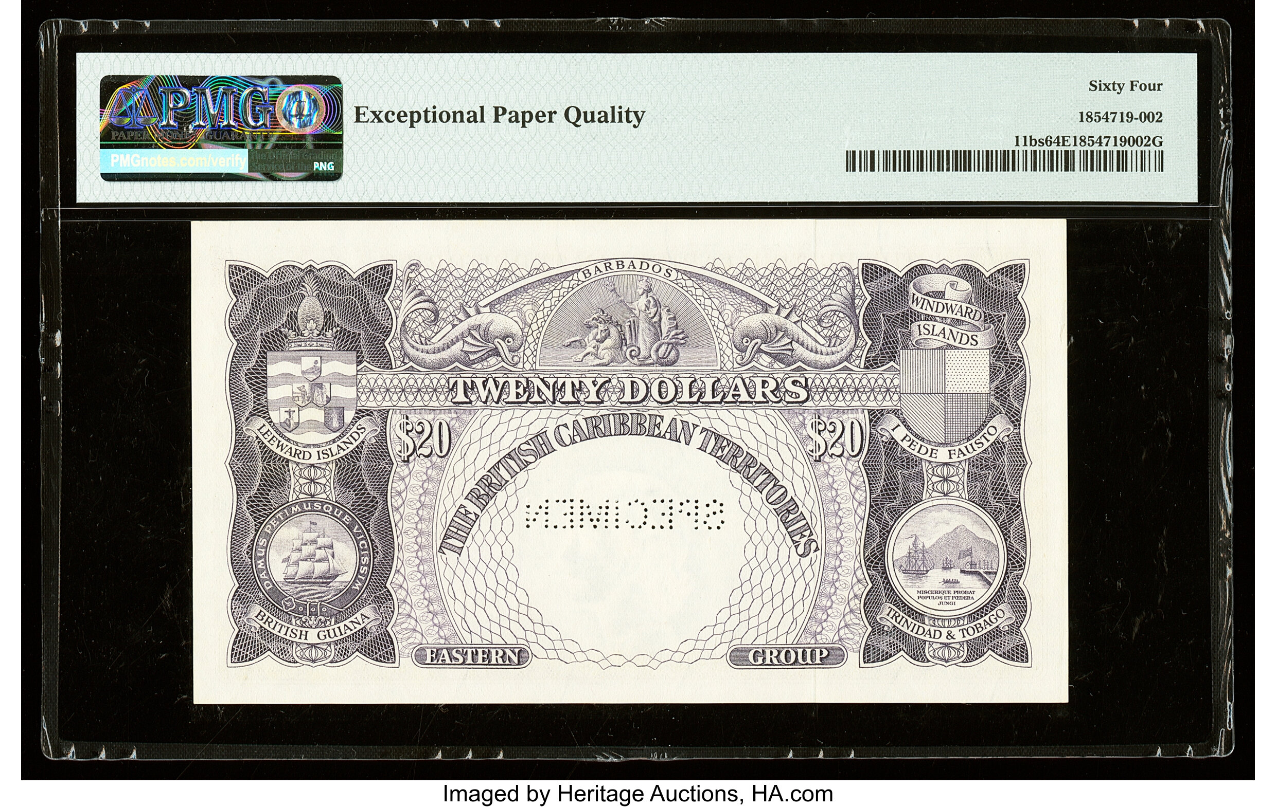 image for: British Caribbean Territories  20 dollars(B111f)