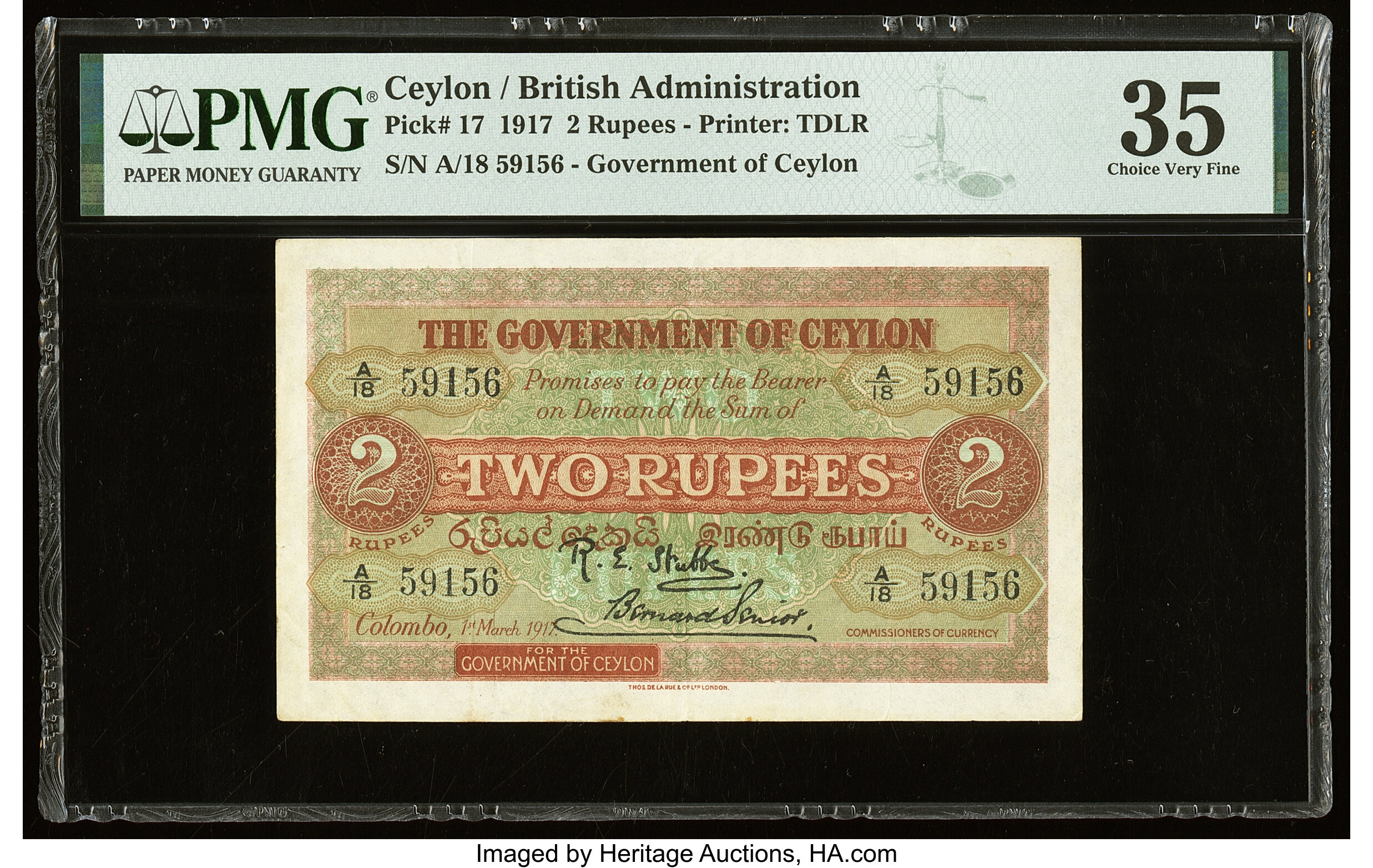 image for: Ceylon  2 rupees (B212ap)