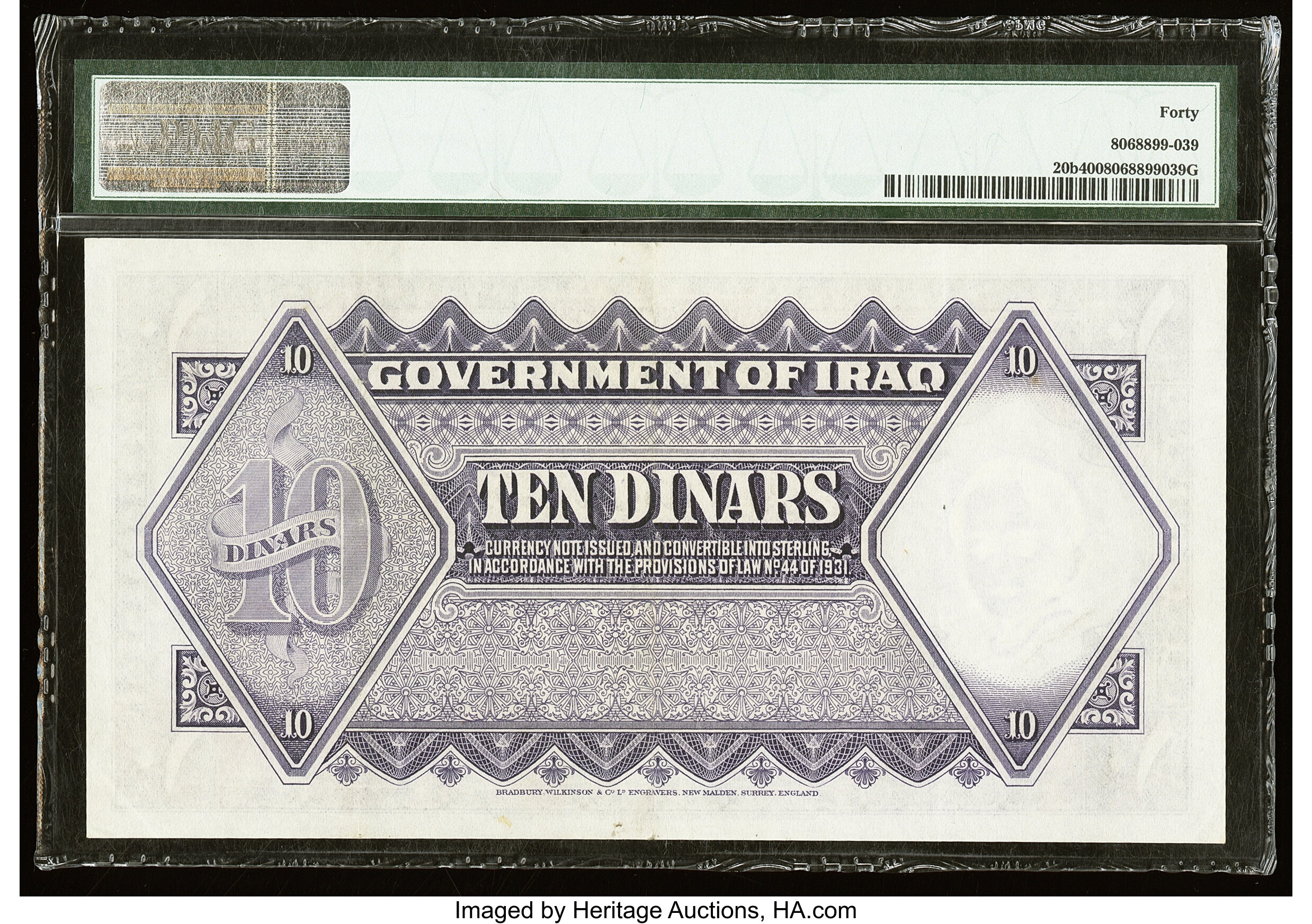 image for: Iraq  10 dinars(B122bs)
