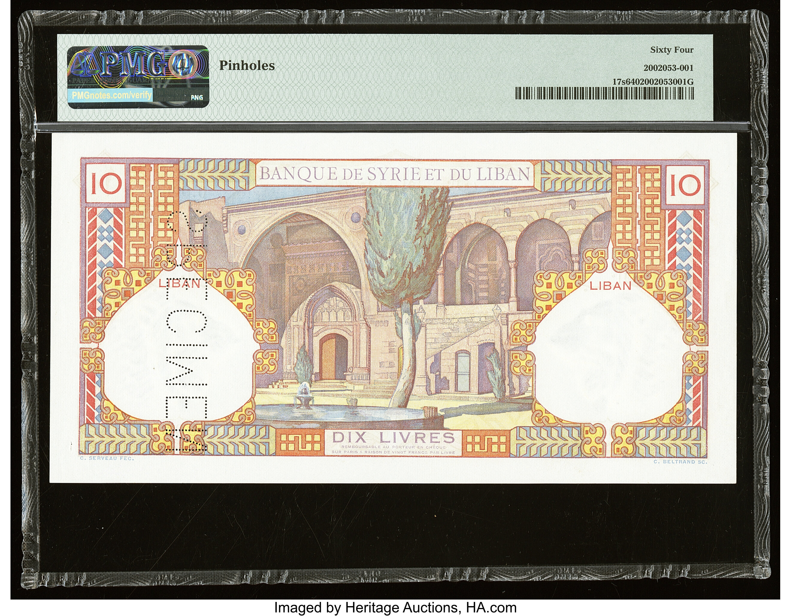image for: Lebanon  10 livres (pounds) (B203as2)