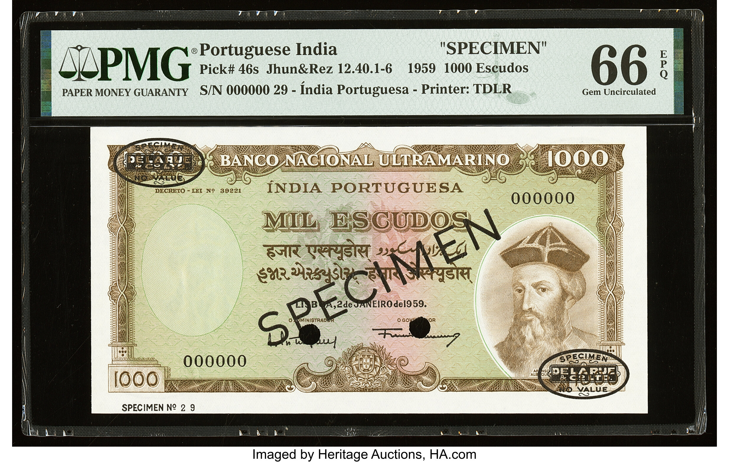 image for: Portuguese India  1,000 escudos(B335e)