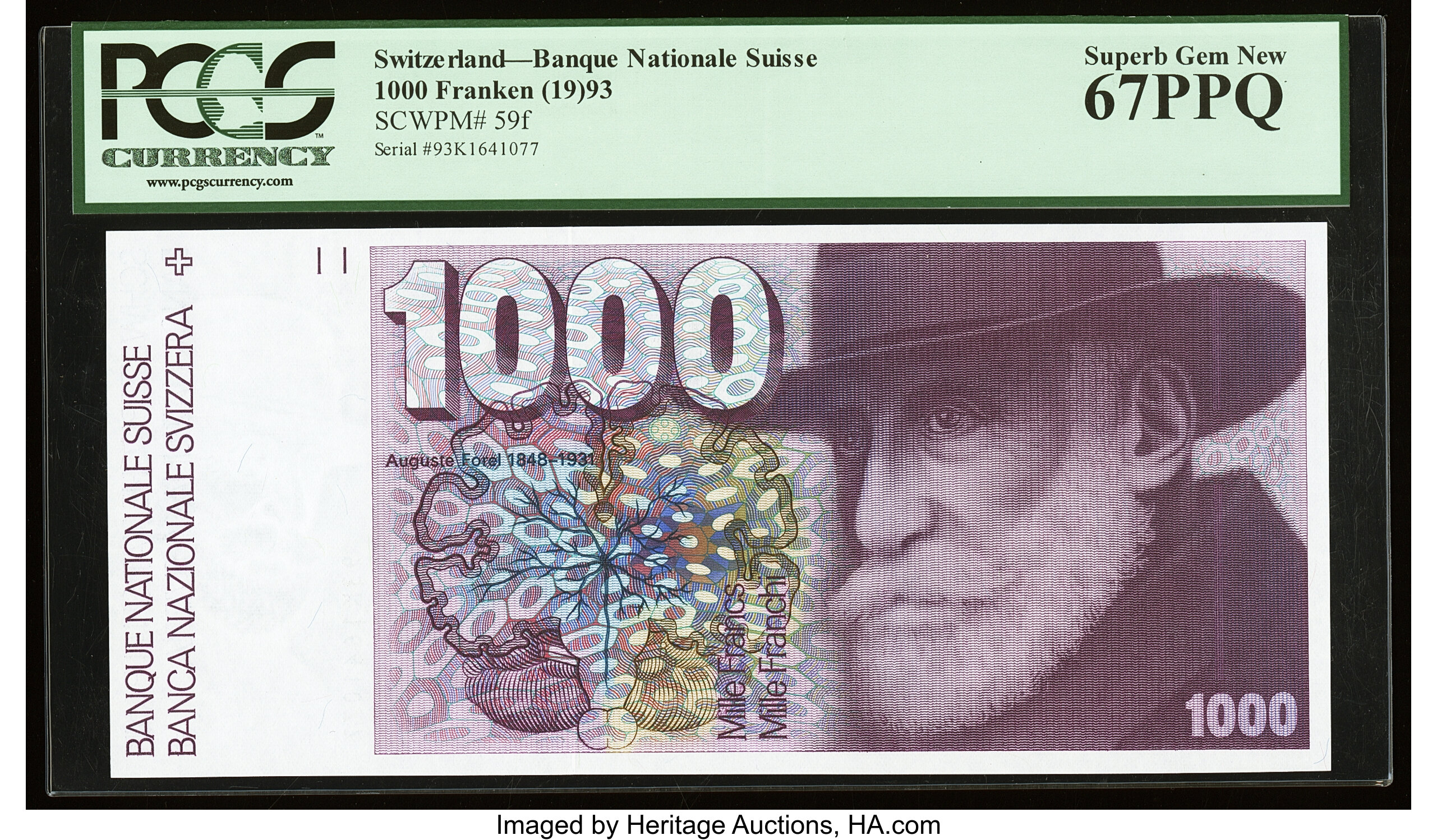 image for: Switzerland  1,000 francs (B342a)