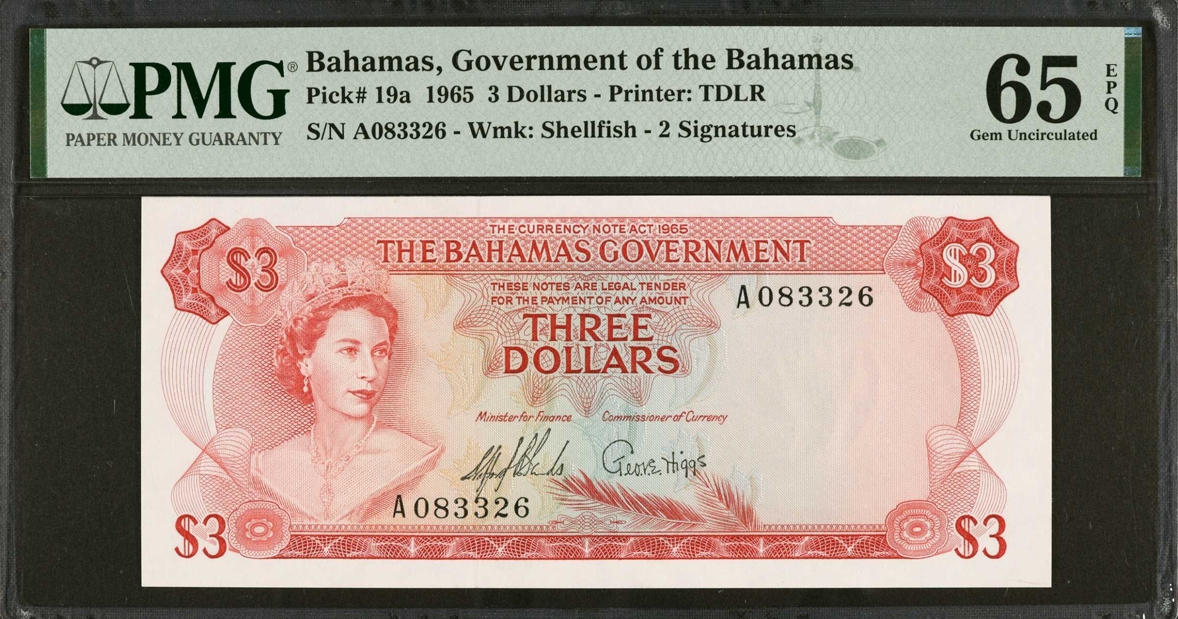 image for: Bahamas  3 dollars (B118z)