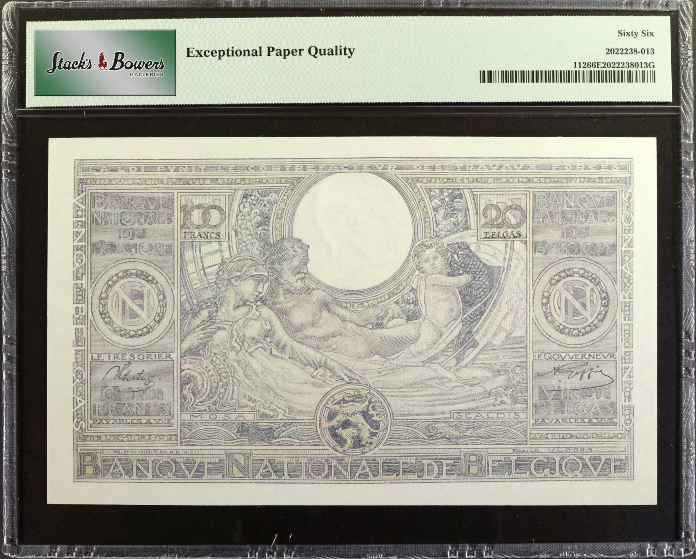 image for: Belgium  100 francs / 20 belgas (B560at)
