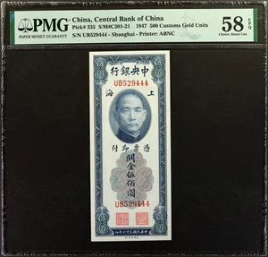 image for: China National Banks 20 cents customs gold unit(B3189ap)
