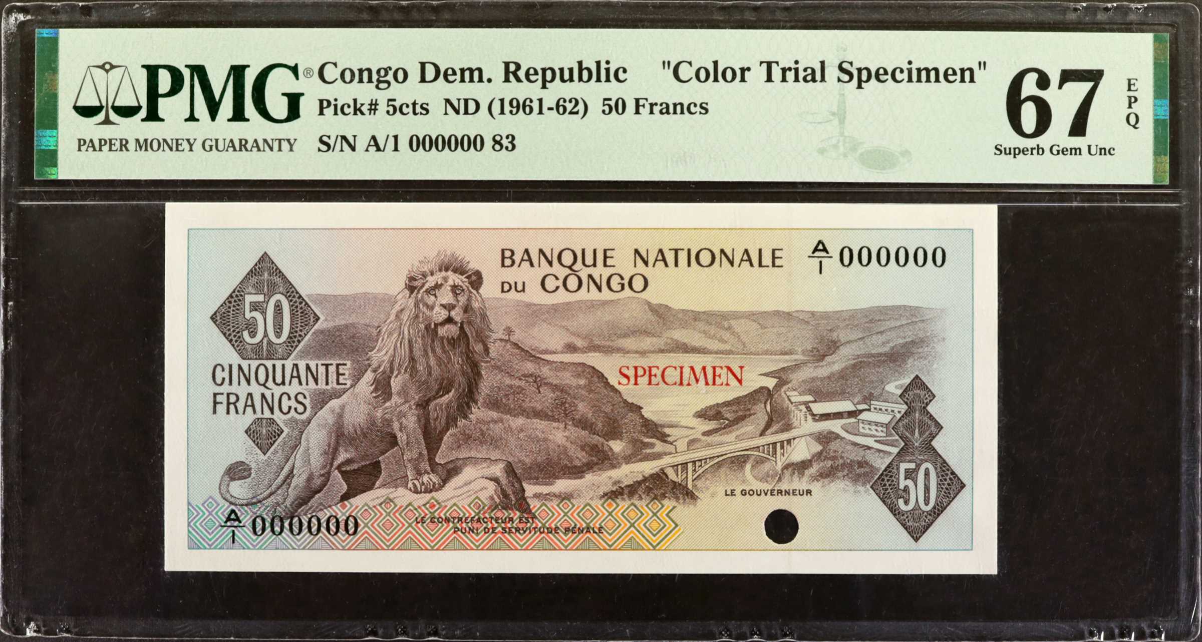 image for: Congo Democratic Republic  50 francs(B202g)