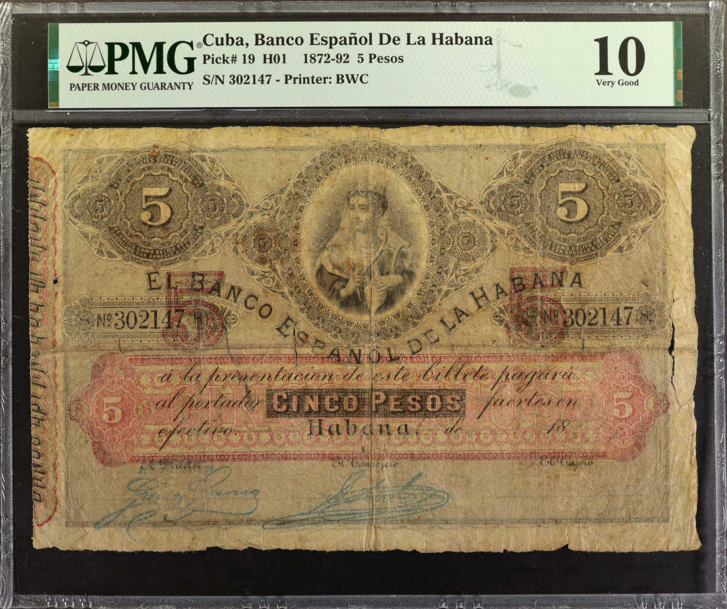 image for: Cuba  5 pesos fuertes(B128a)
