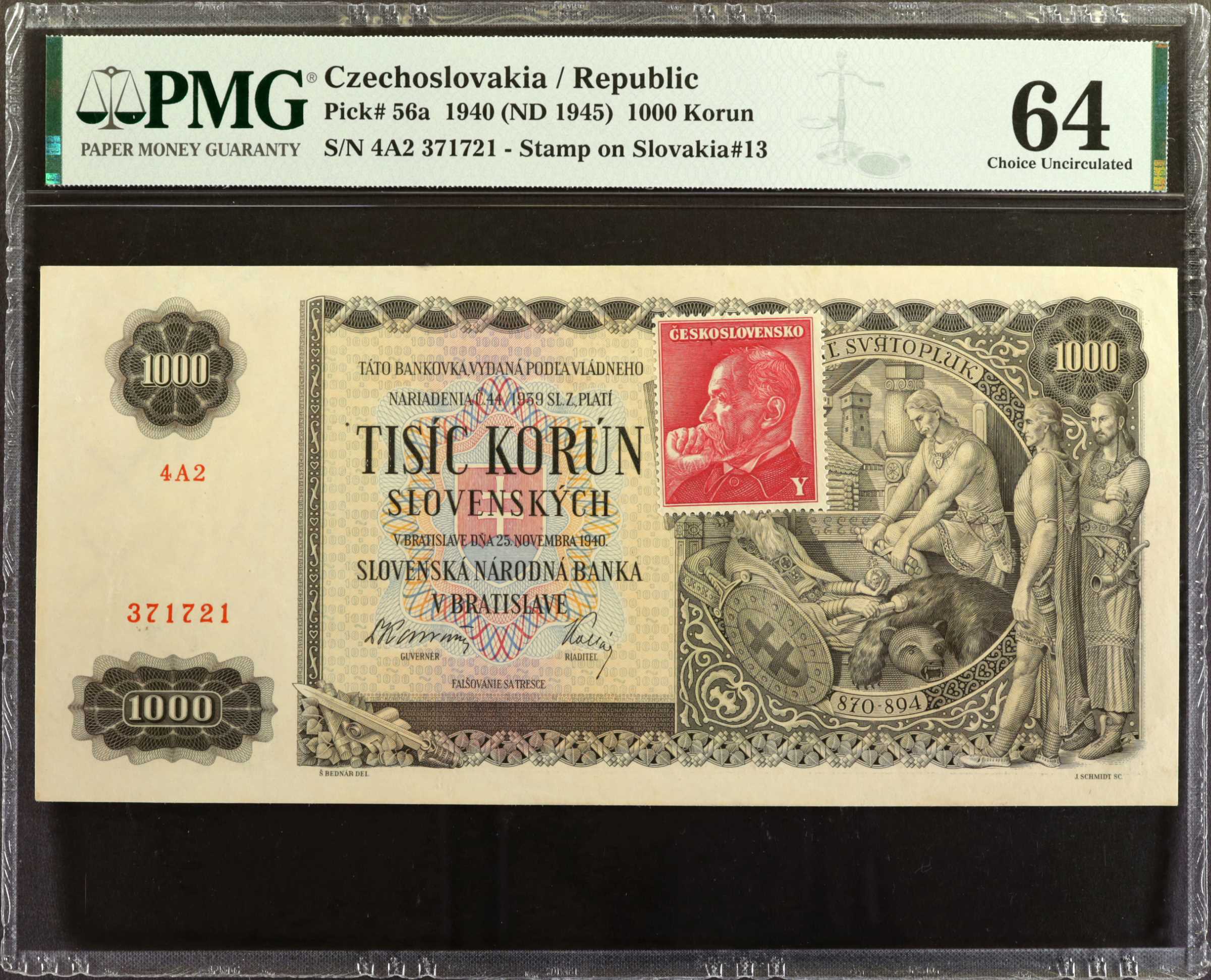 image for: Czechoslovakia  1,000 kor?n (B135a)