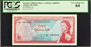 image for: East Caribbean States 1 dollar (B101a1)