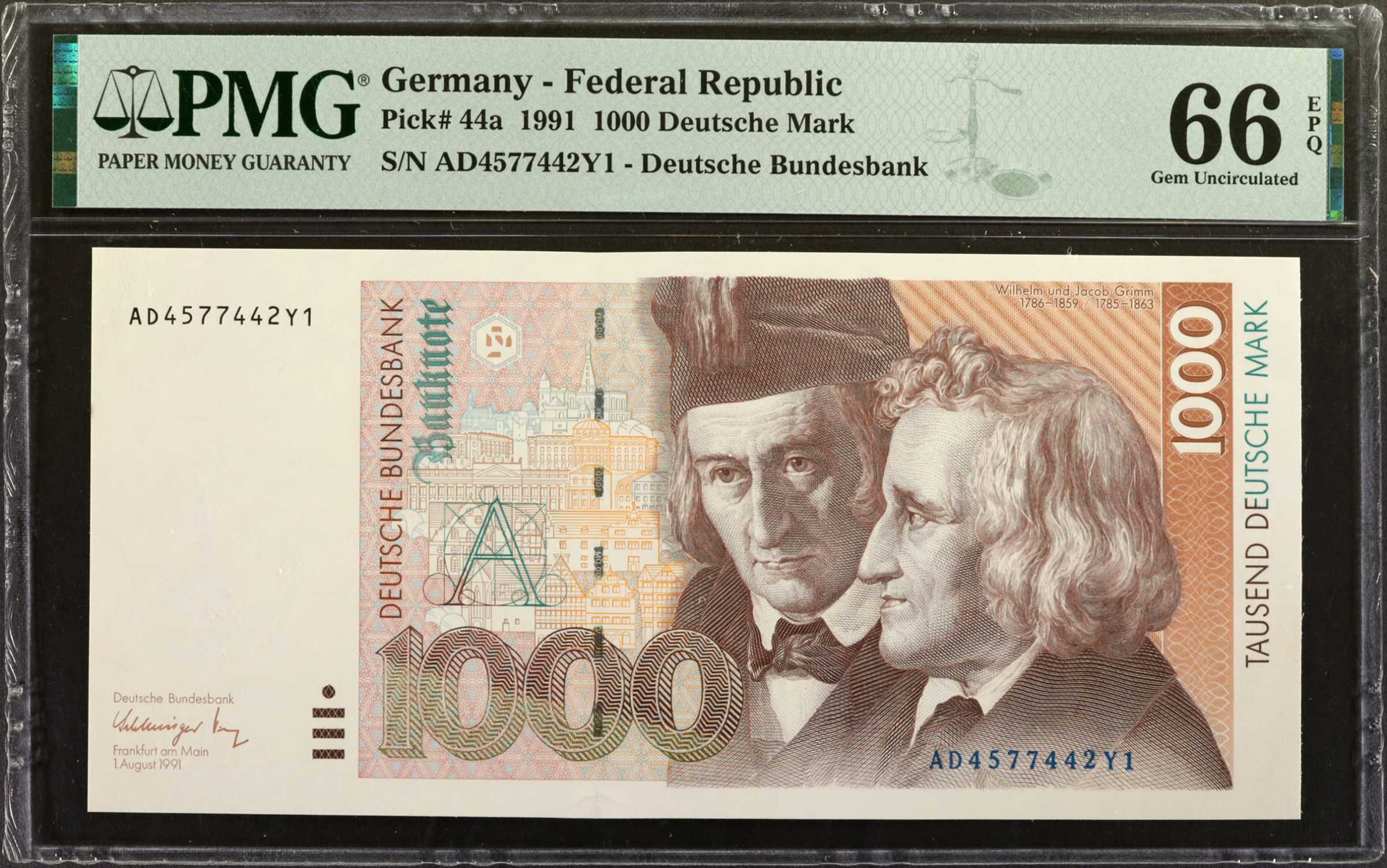 image for: Germany, Federal Republic of  1,000 deutsche mark (B229z)