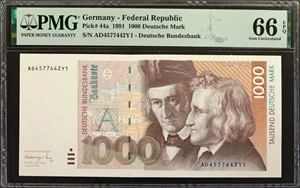 image for: Germany, Federal Republic of 1,000 deutsche mark (B229as)