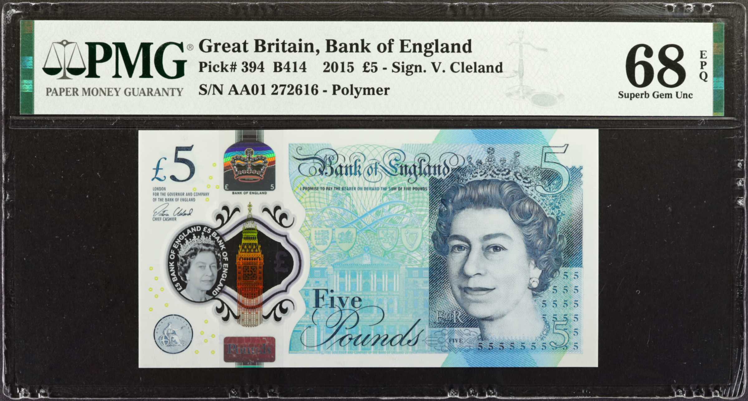 image for: United Kingdom  5 pounds (B203a)