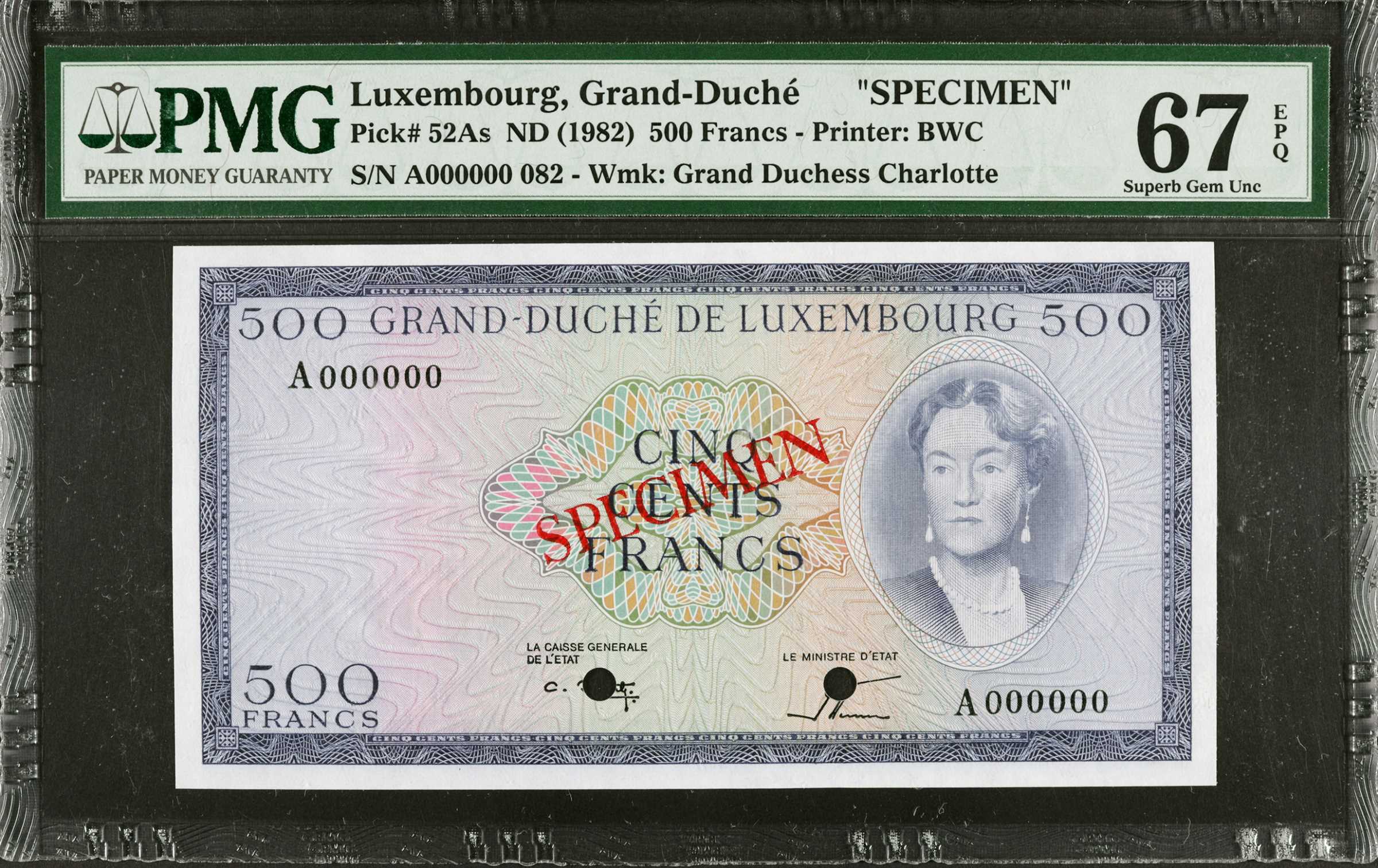 image for: Luxembourg  1,000 francs(B345at)