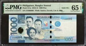 image for: Philippines 1,000 piso (pesos) (B1083e)