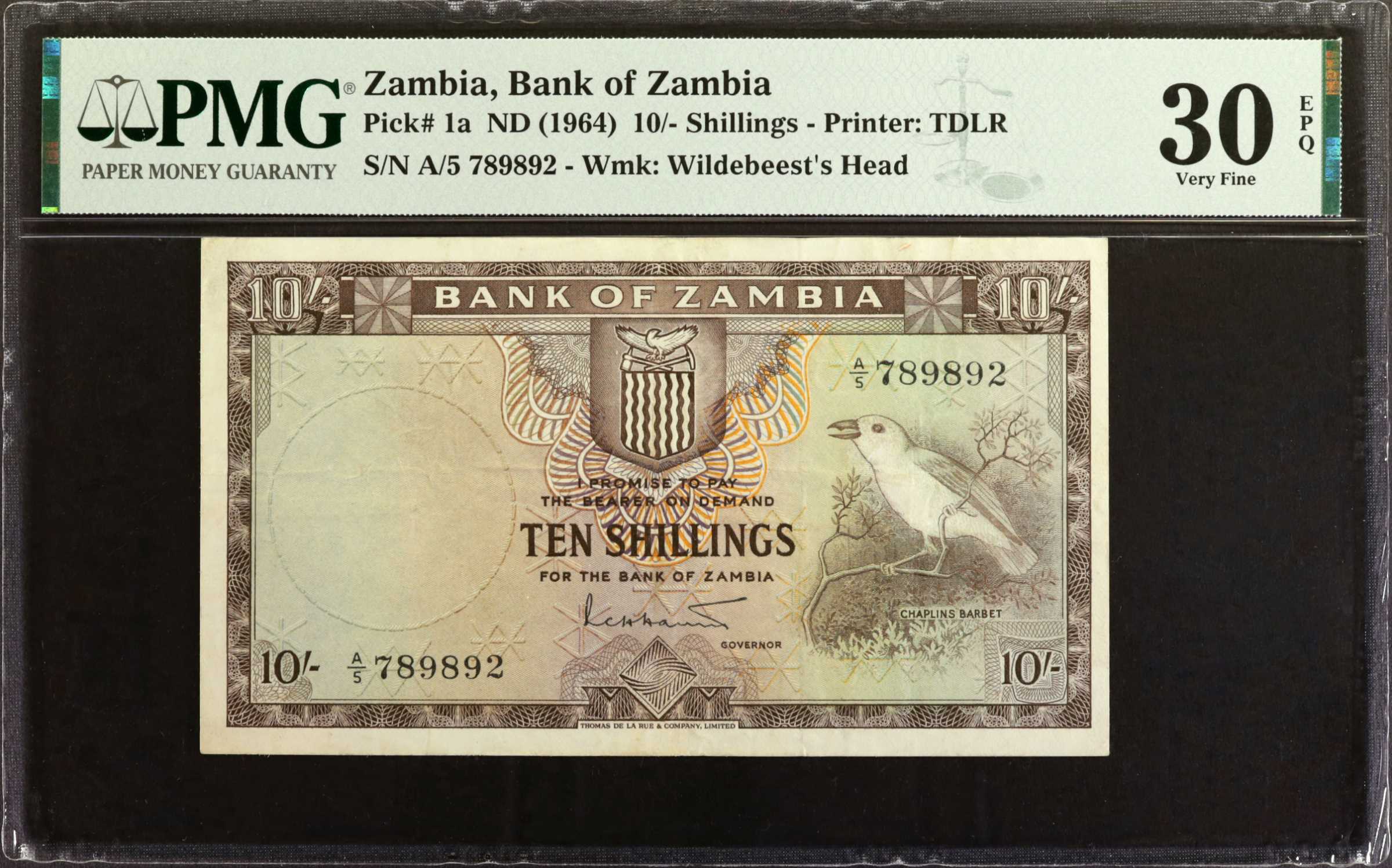 image for: Zambia  10 shillings(B101a)