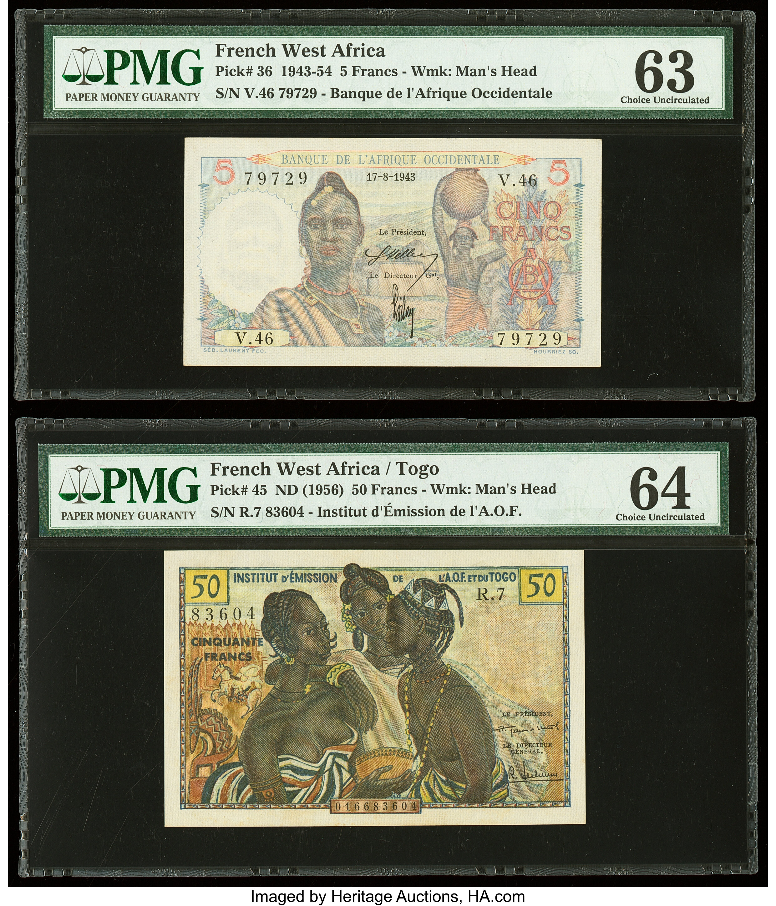 image for: French West Africa  50 francs(B302a)
