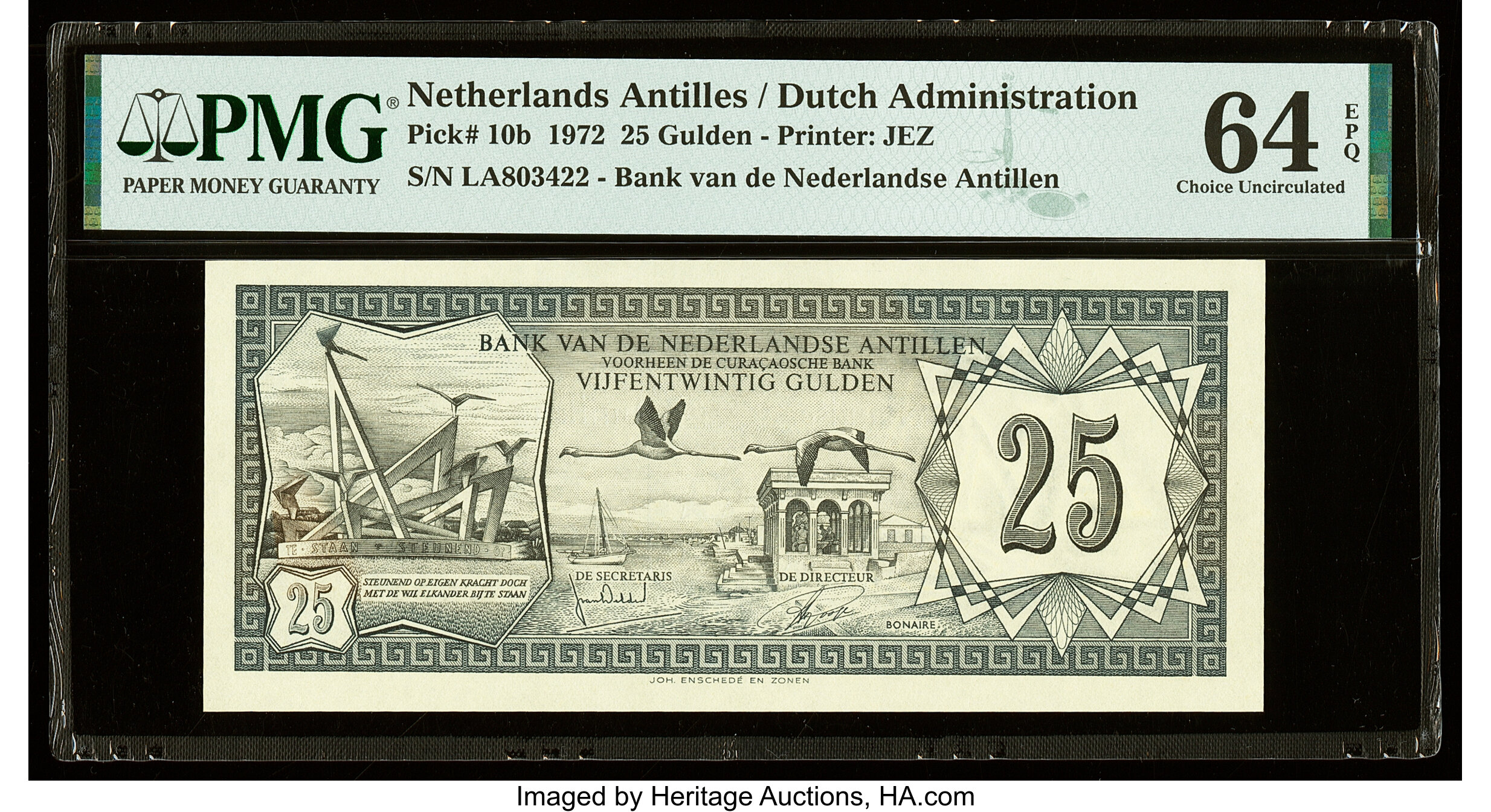 image for: Netherlands Antilles  25 gulden (guilders) (B210b)
