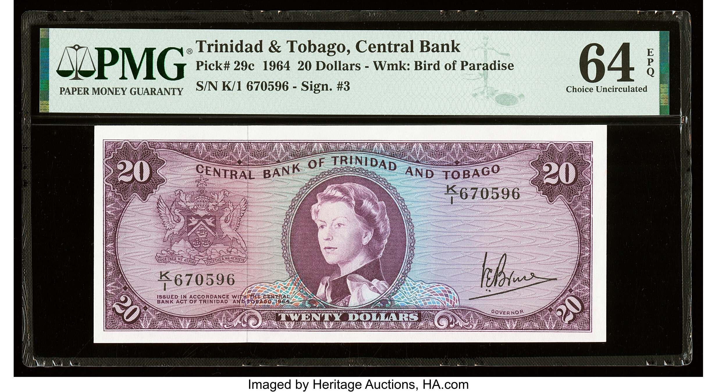 image for: Trinidad and Tobago  20 dollars (B204at)