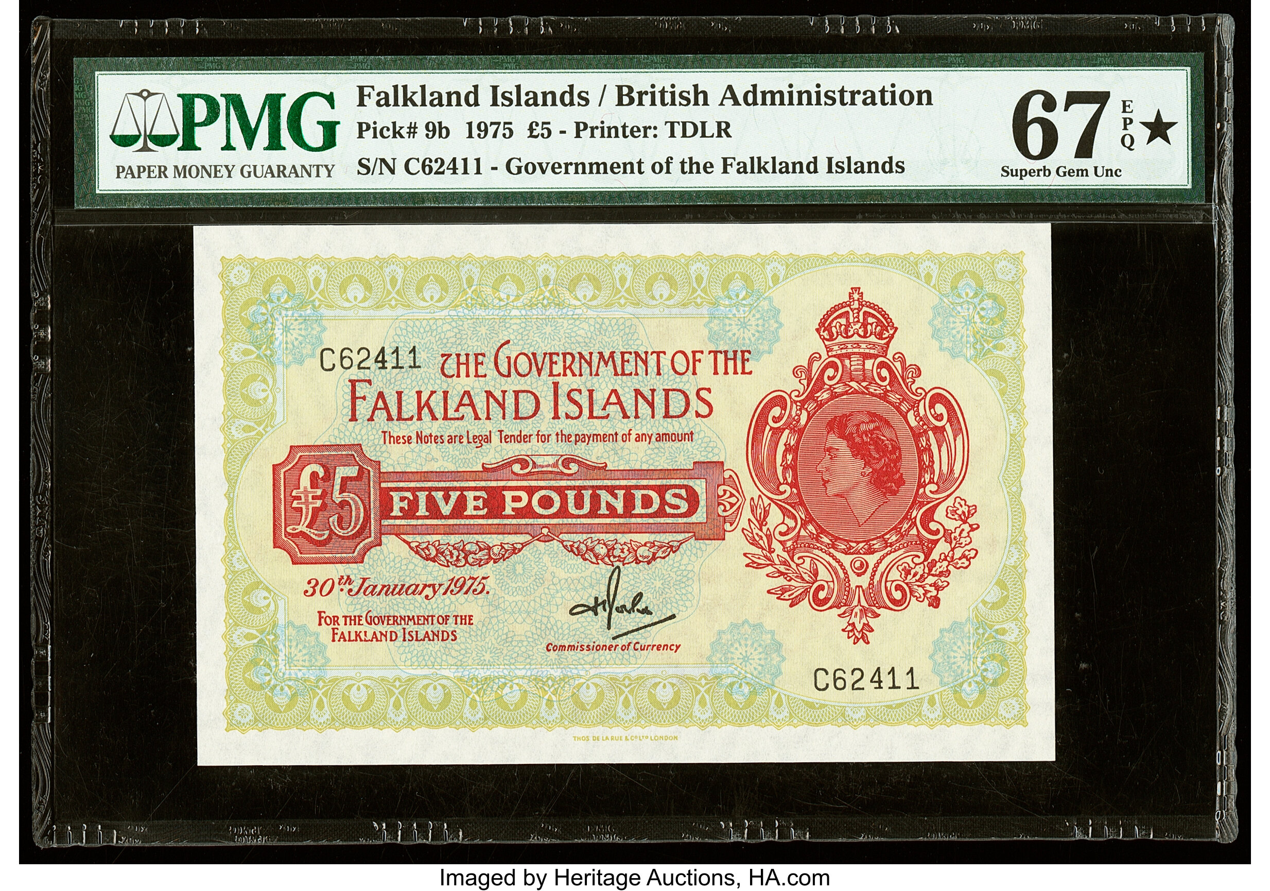 image for: Falkland Islands  5 pounds (B214as2)
