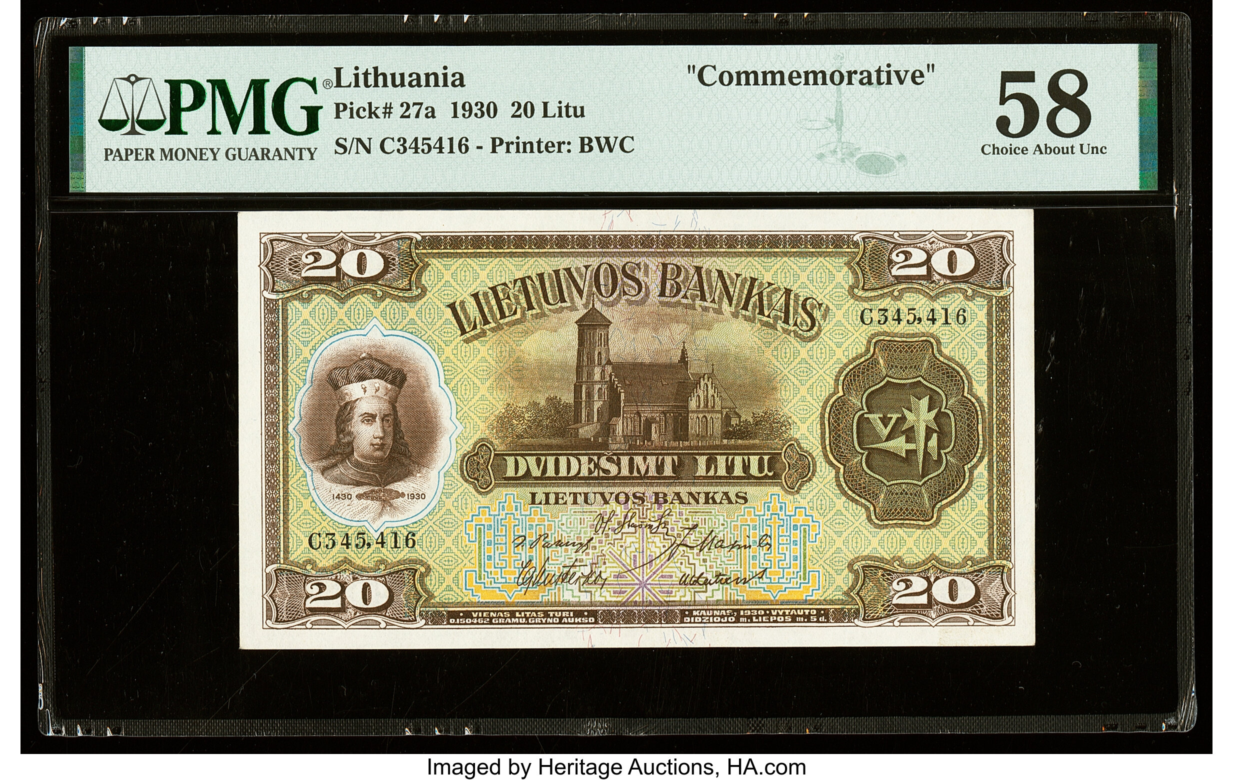 image for: Lithuania  20 lit?(B129a)