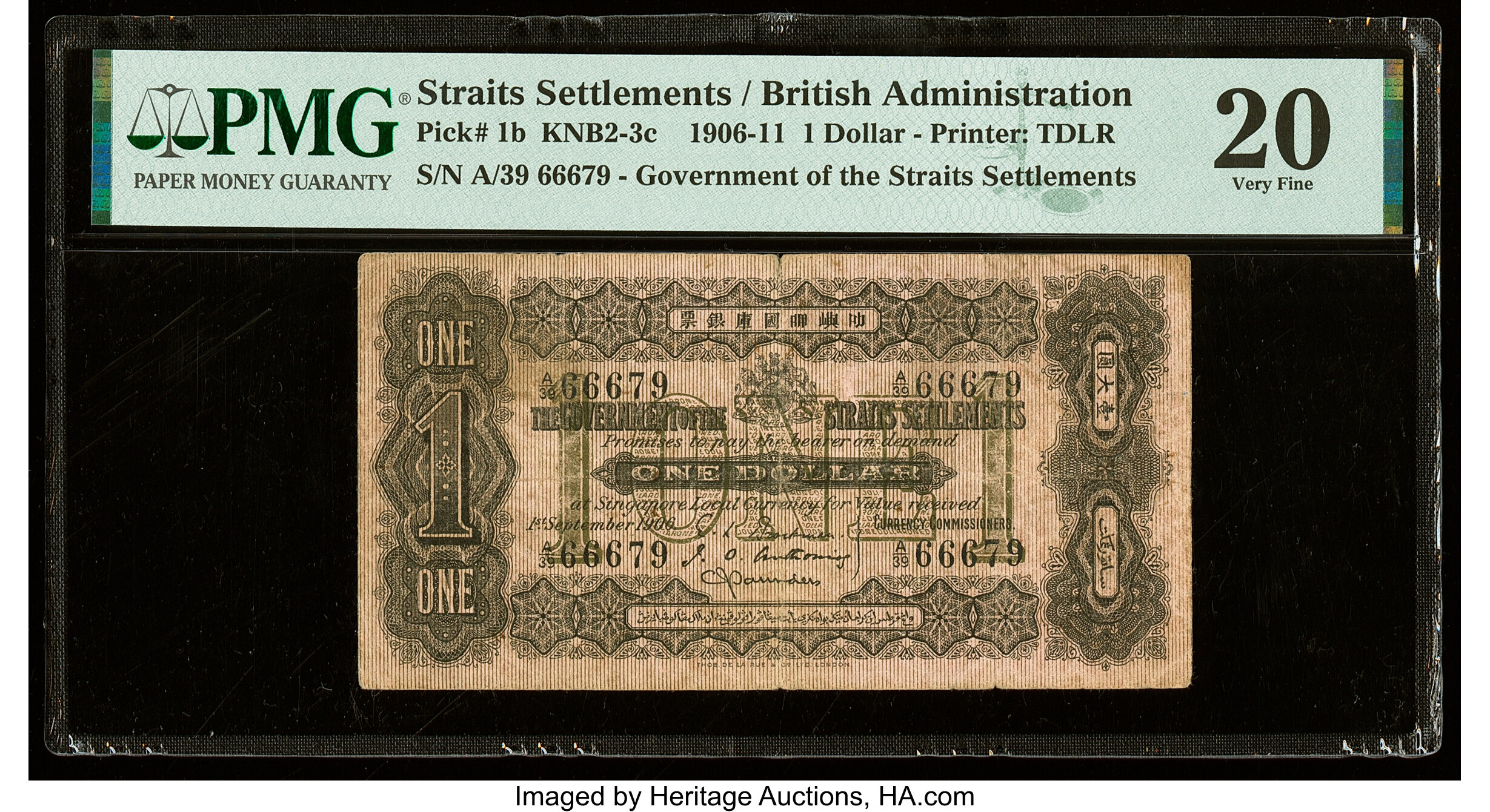 image for: Straits Settlements  1 dollar(B103h)