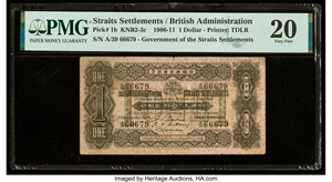 image for: Straits Settlements 1 dollar(B101a)