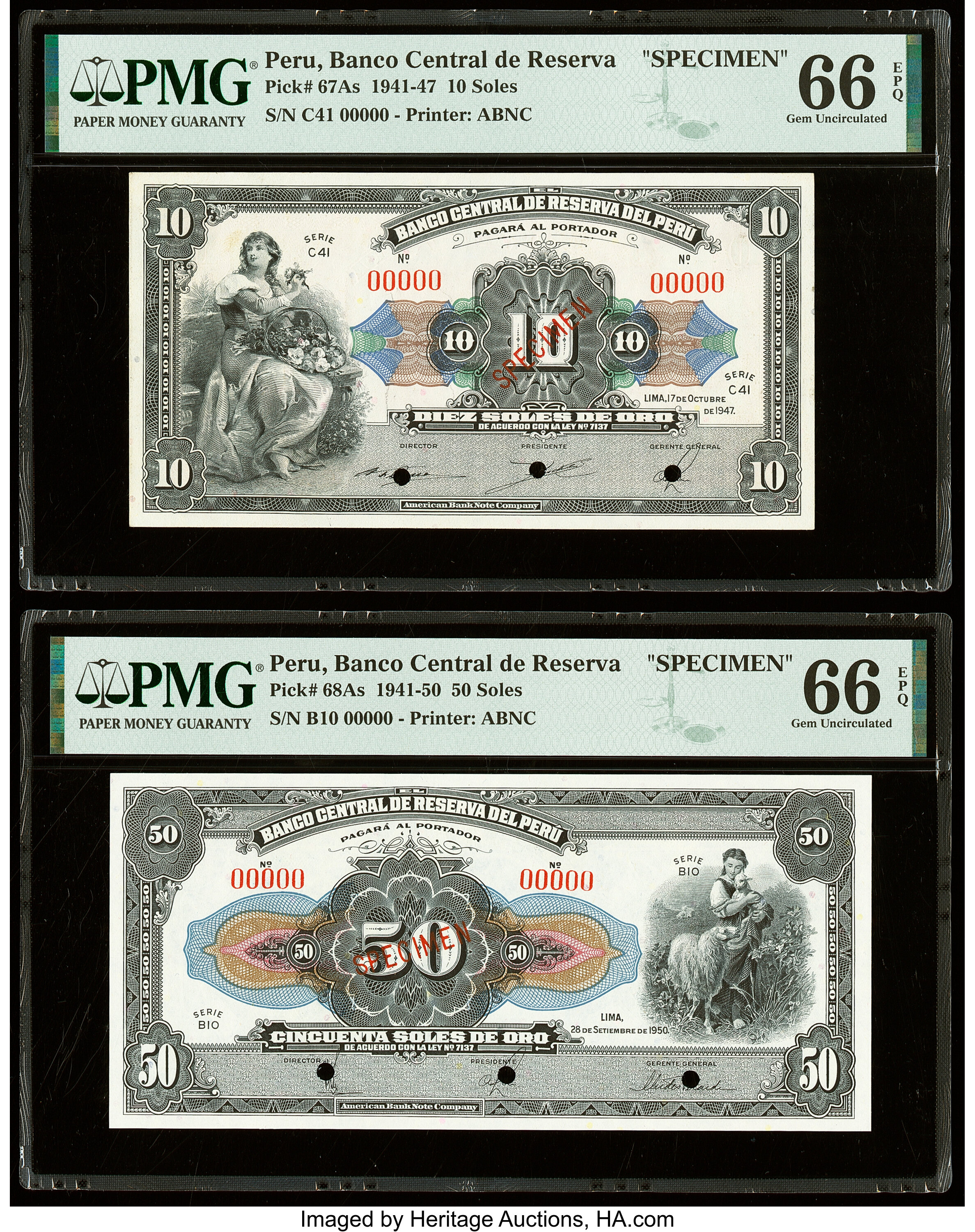 image for: Peru  10 soles de oro(B412cs)