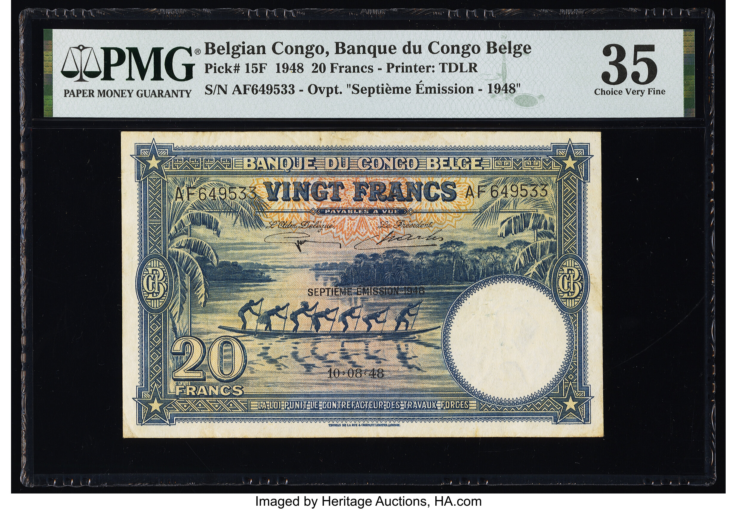 image for: Belgian Congo  100 francs(B219as)