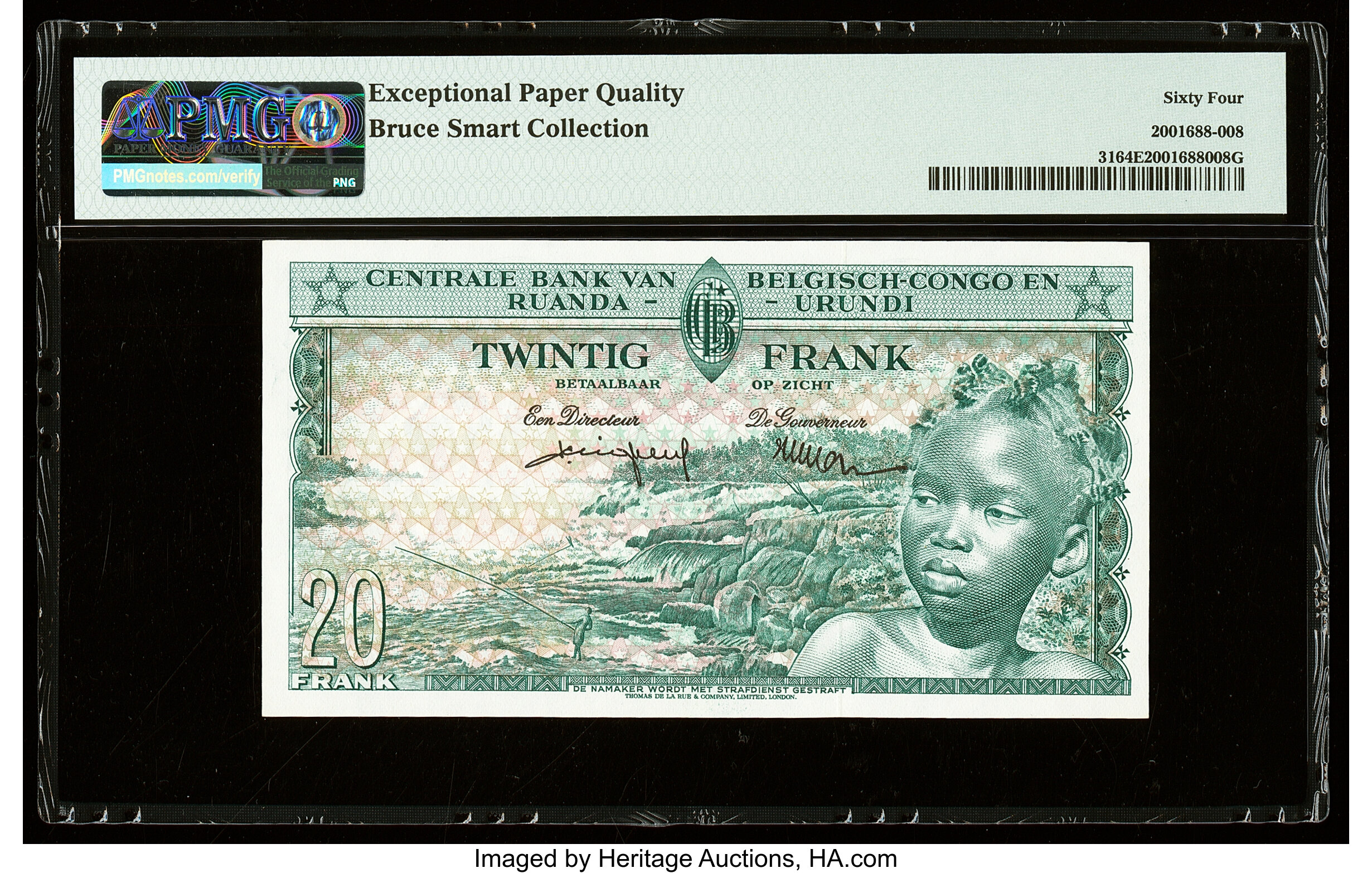 image for: Belgian Congo  20 francs(B311g)
