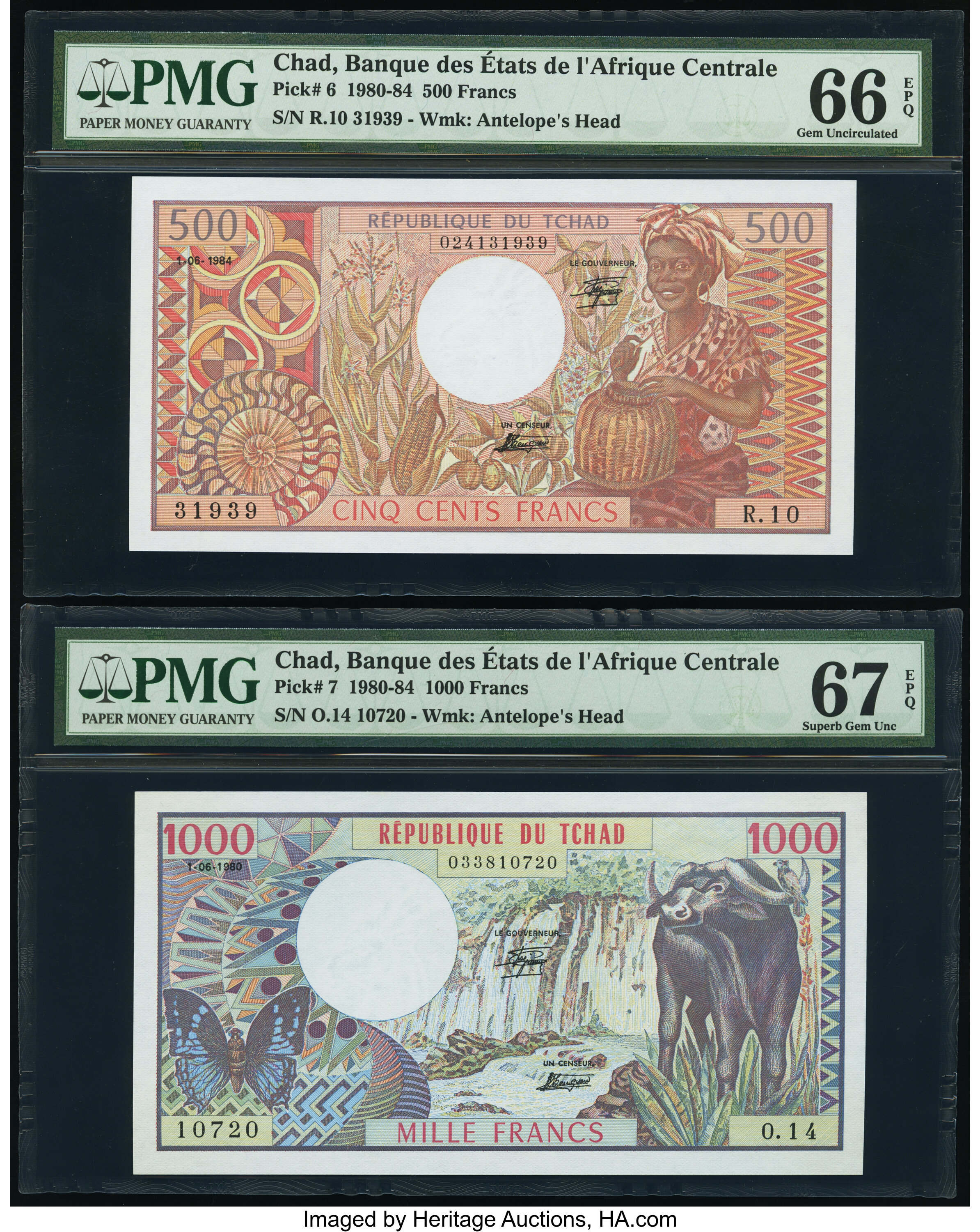 image for: Chad  500 francs (B205b)