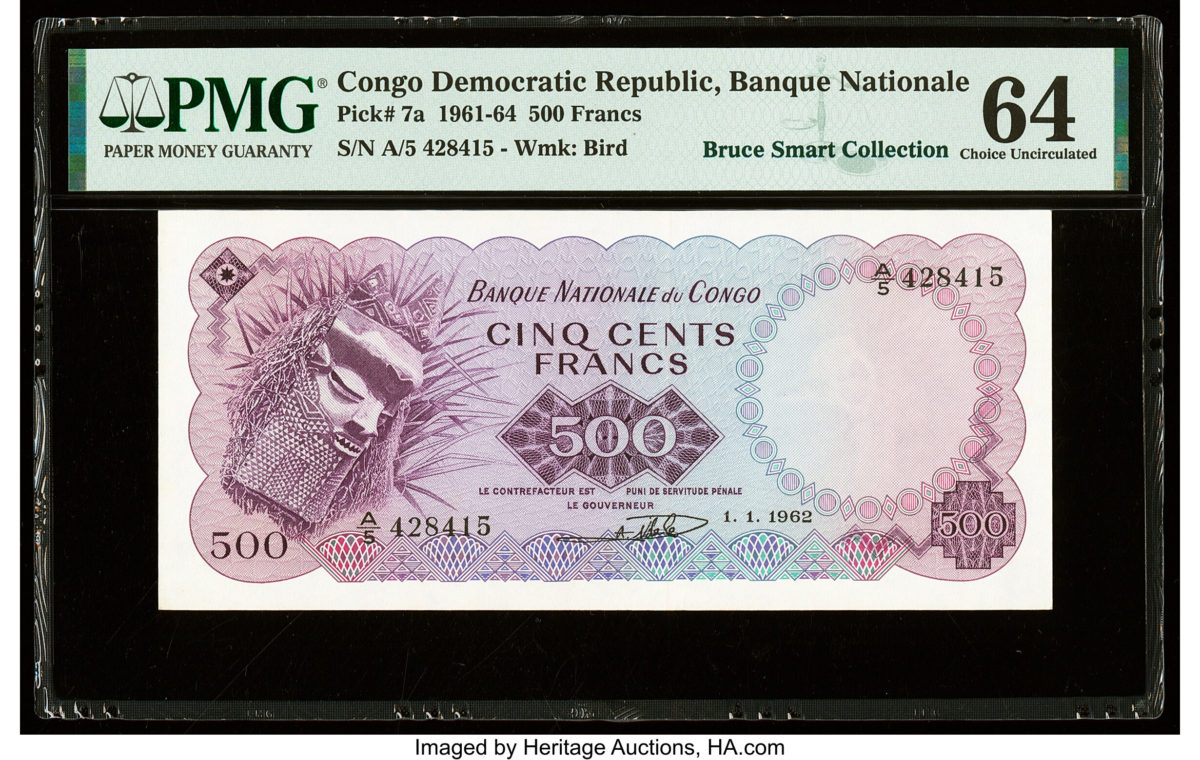 image for: Congo Democratic Republic  500 francs(B204b)