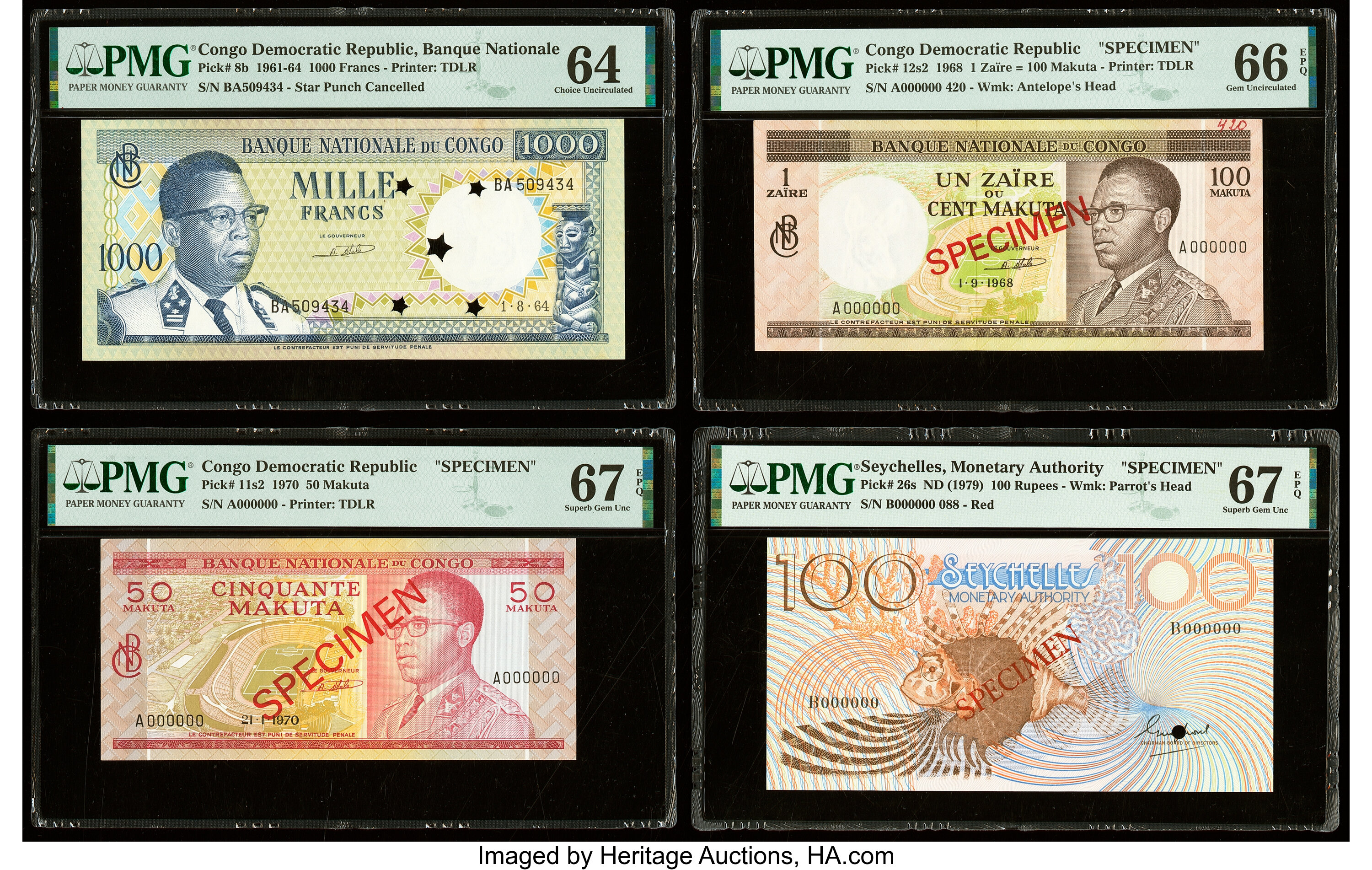 image for: Congo Democratic Republic  1,000 francs(B205bs)