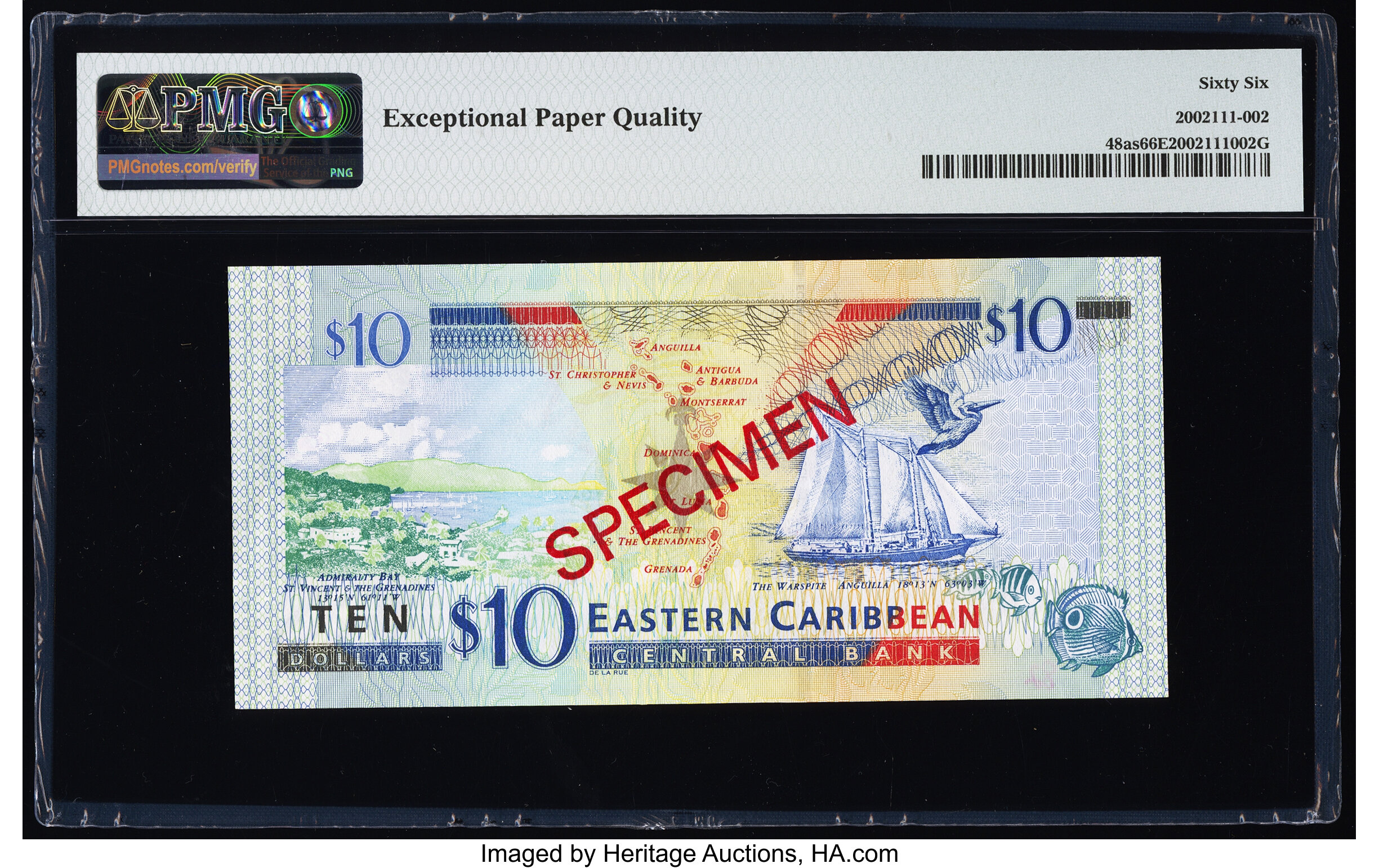 image for: East Caribbean States  10 dollars (B232a)