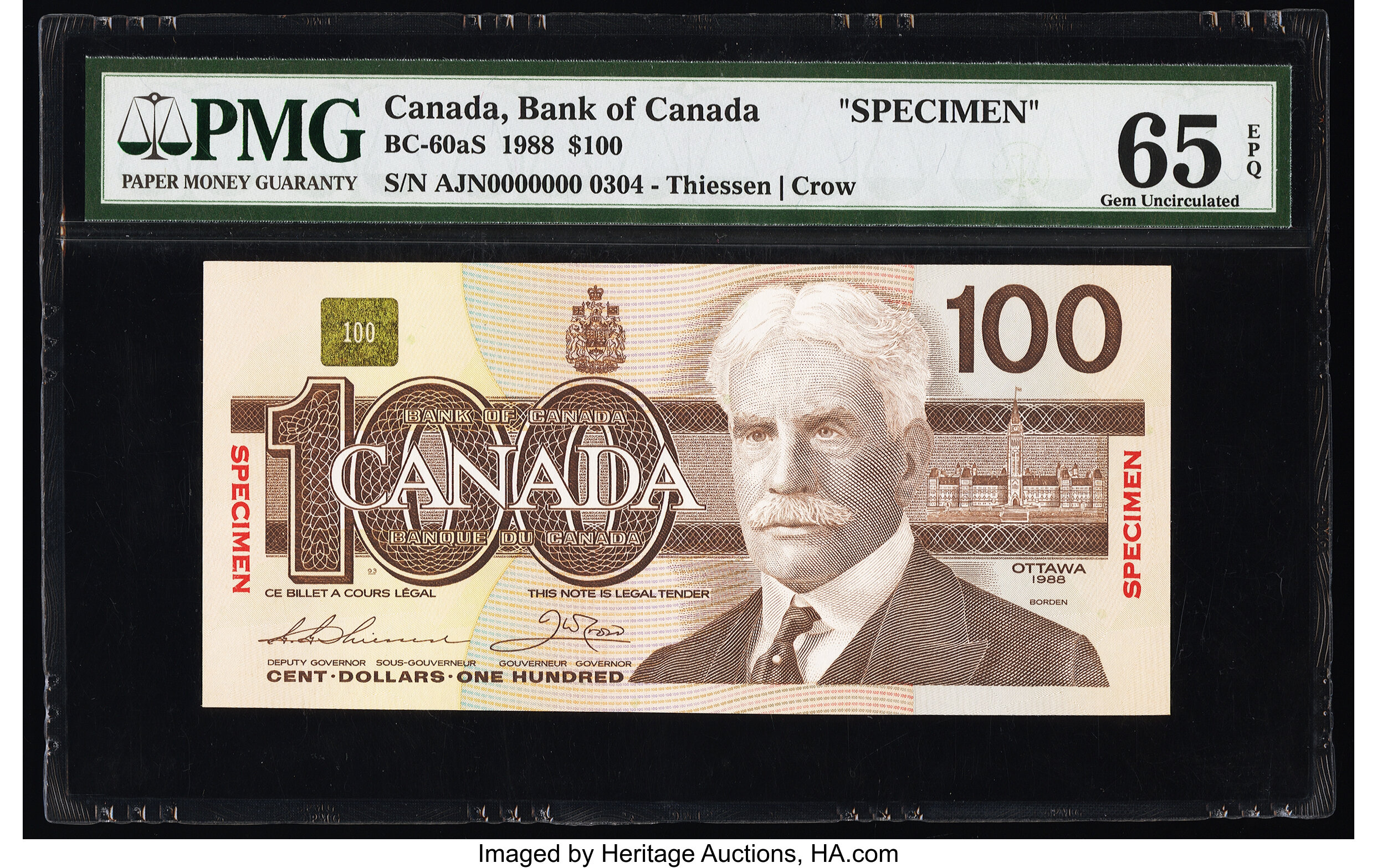 image for: Canada  100 dollars (B362a)