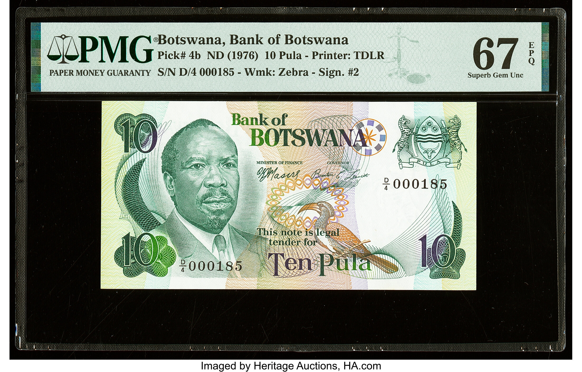 image for: Botswana  10 pula (B104as)