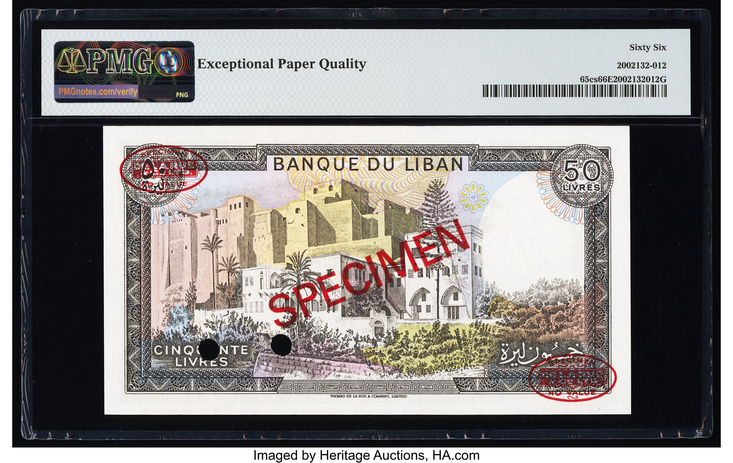 image for: Lebanon  50 livres (pounds) (B505f)