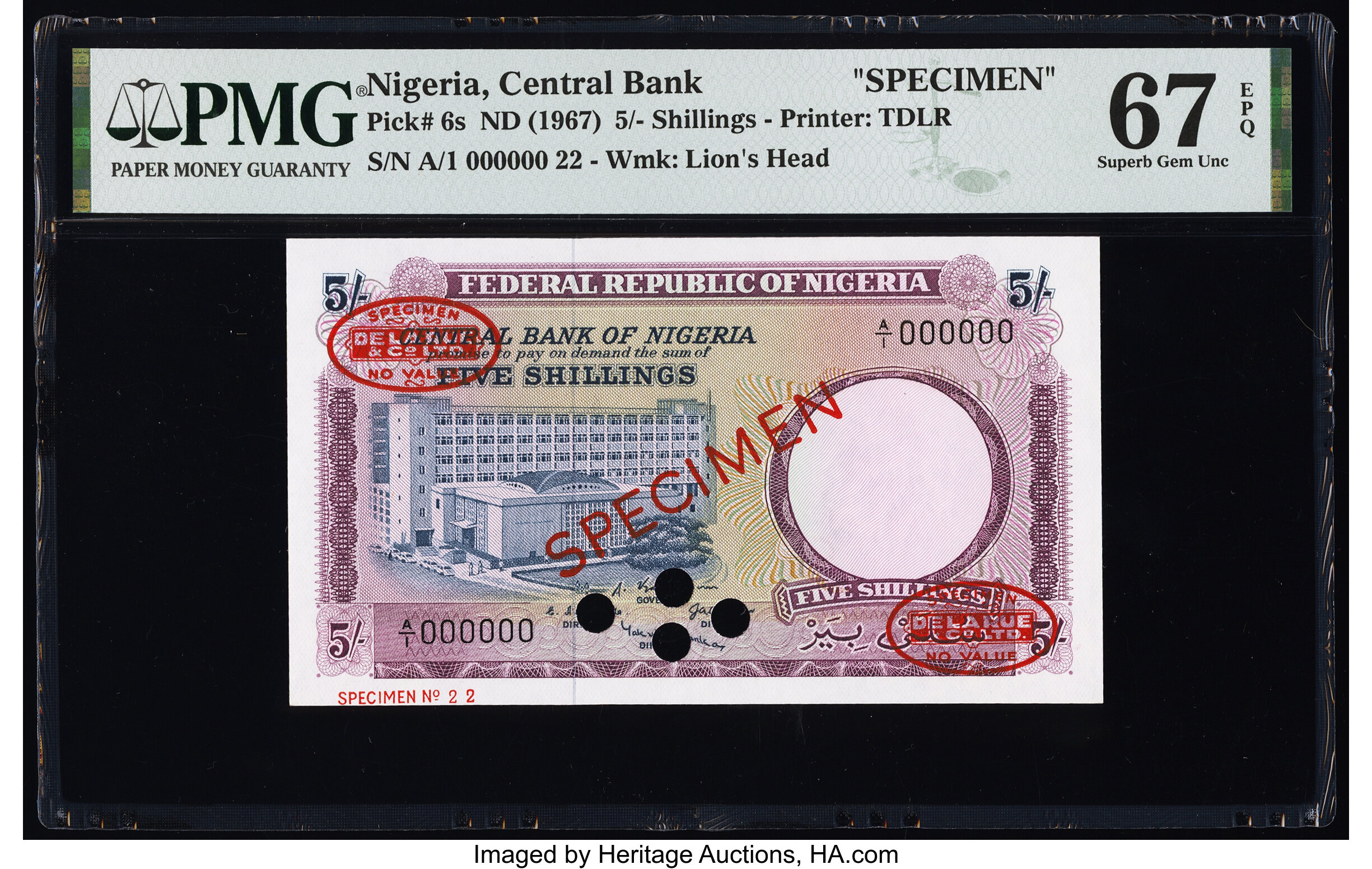 image for: Nigeria  5 shillings (B205as6)
