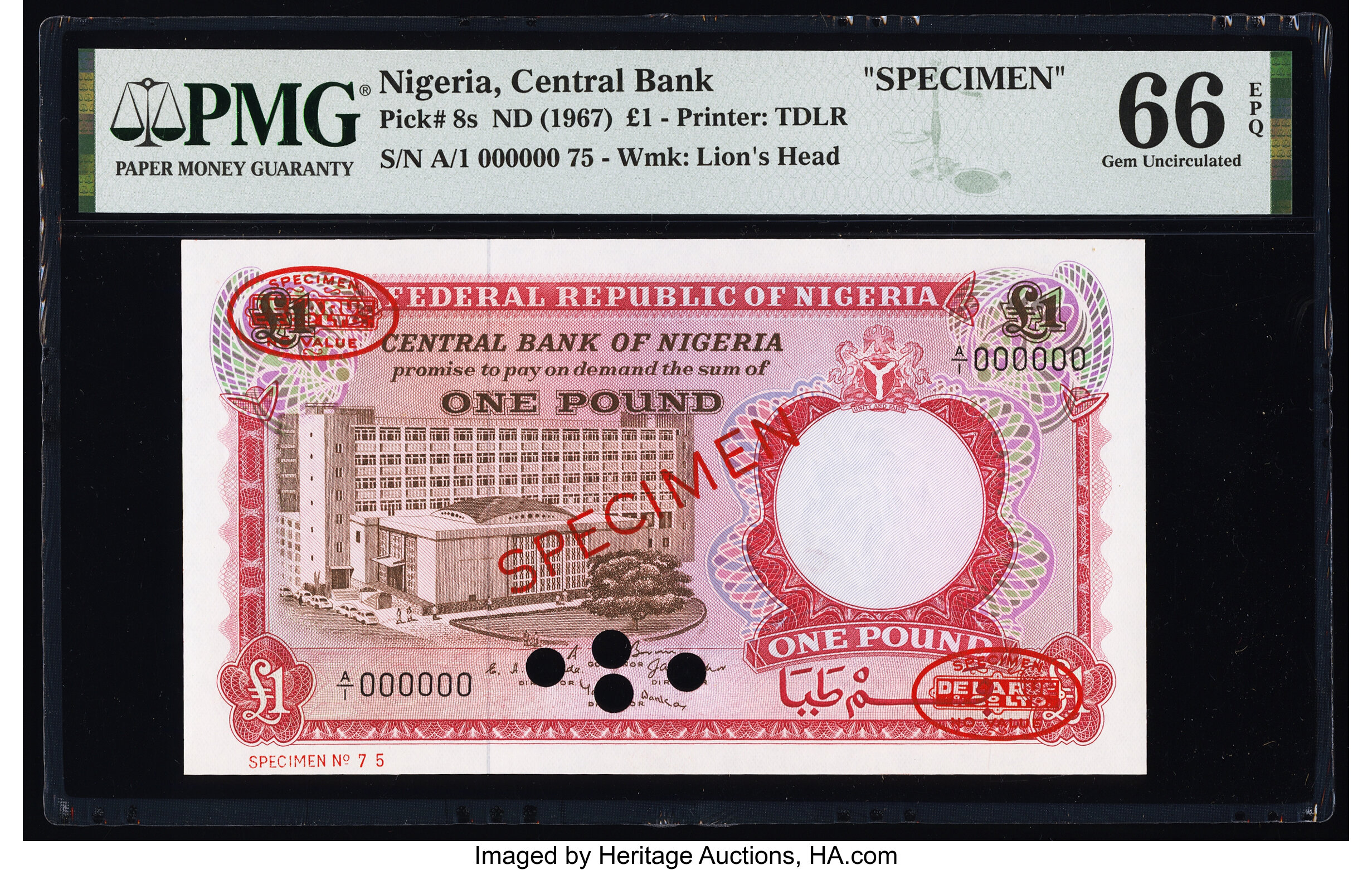 image for: Nigeria  1 pound (B207as1)