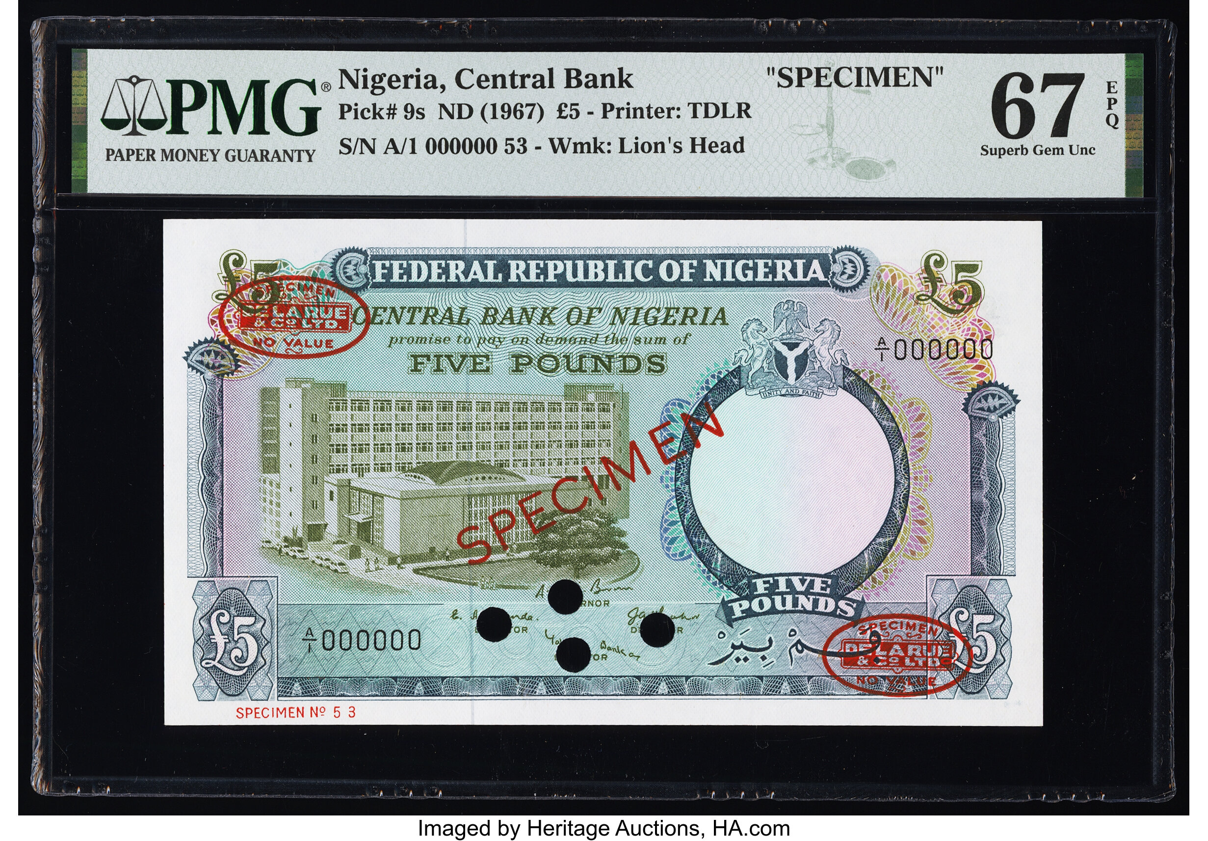 image for: Nigeria  5 pounds (B208as4)