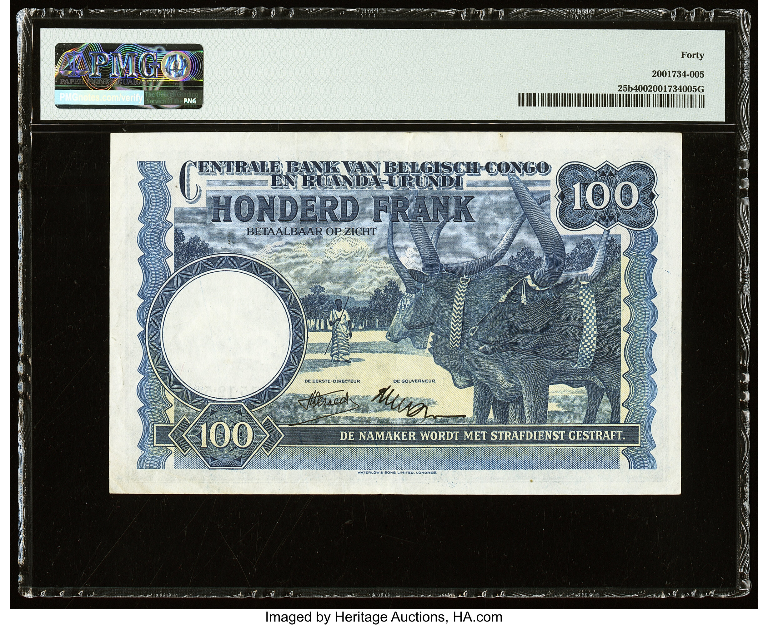 image for: Belgian Congo  100 francs(B305g)