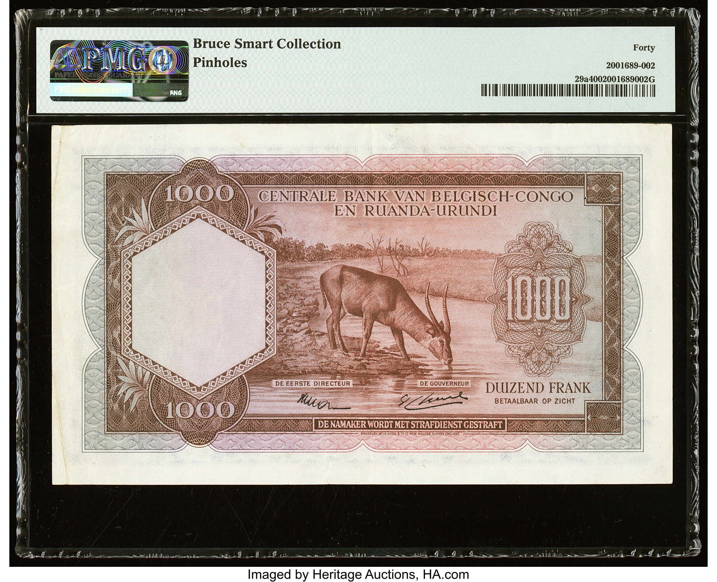 image for: Belgian Congo  1,000 francs(B309cs)
